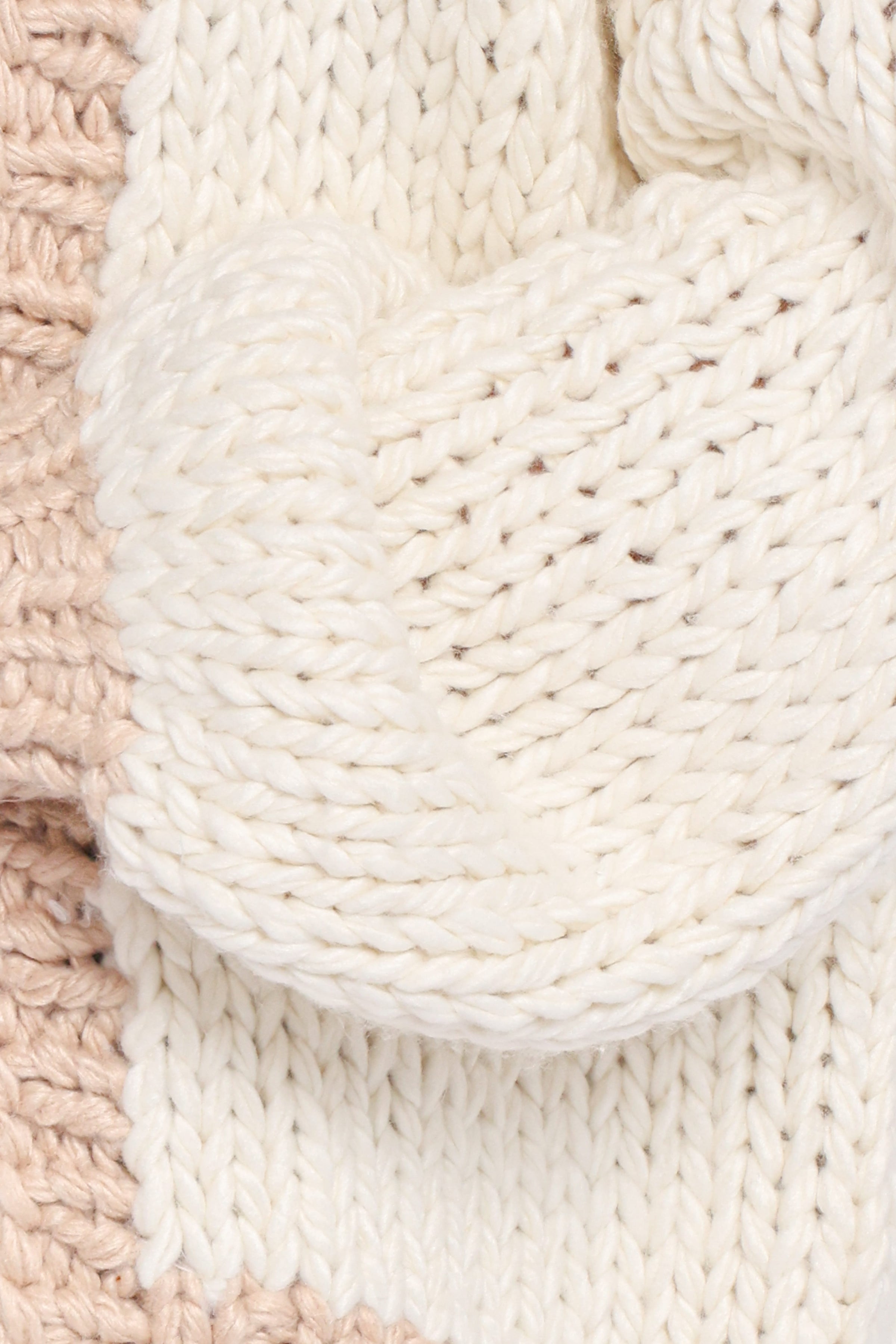 KNITWEAR Anige Contrast Trim Cardigan - Cream