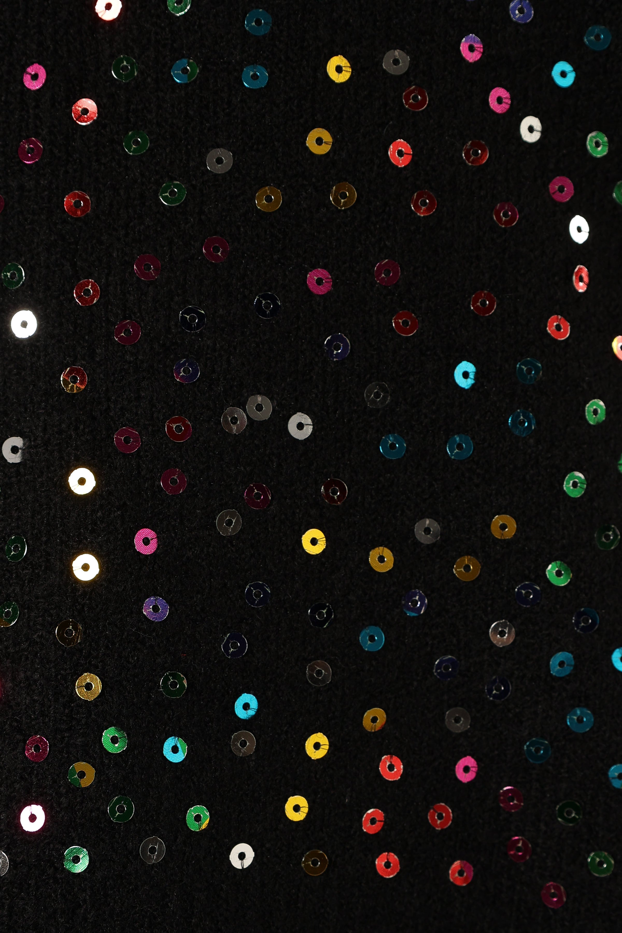 KNITWEAR @Ariella Sequin Embellished Knit Sweater - Black