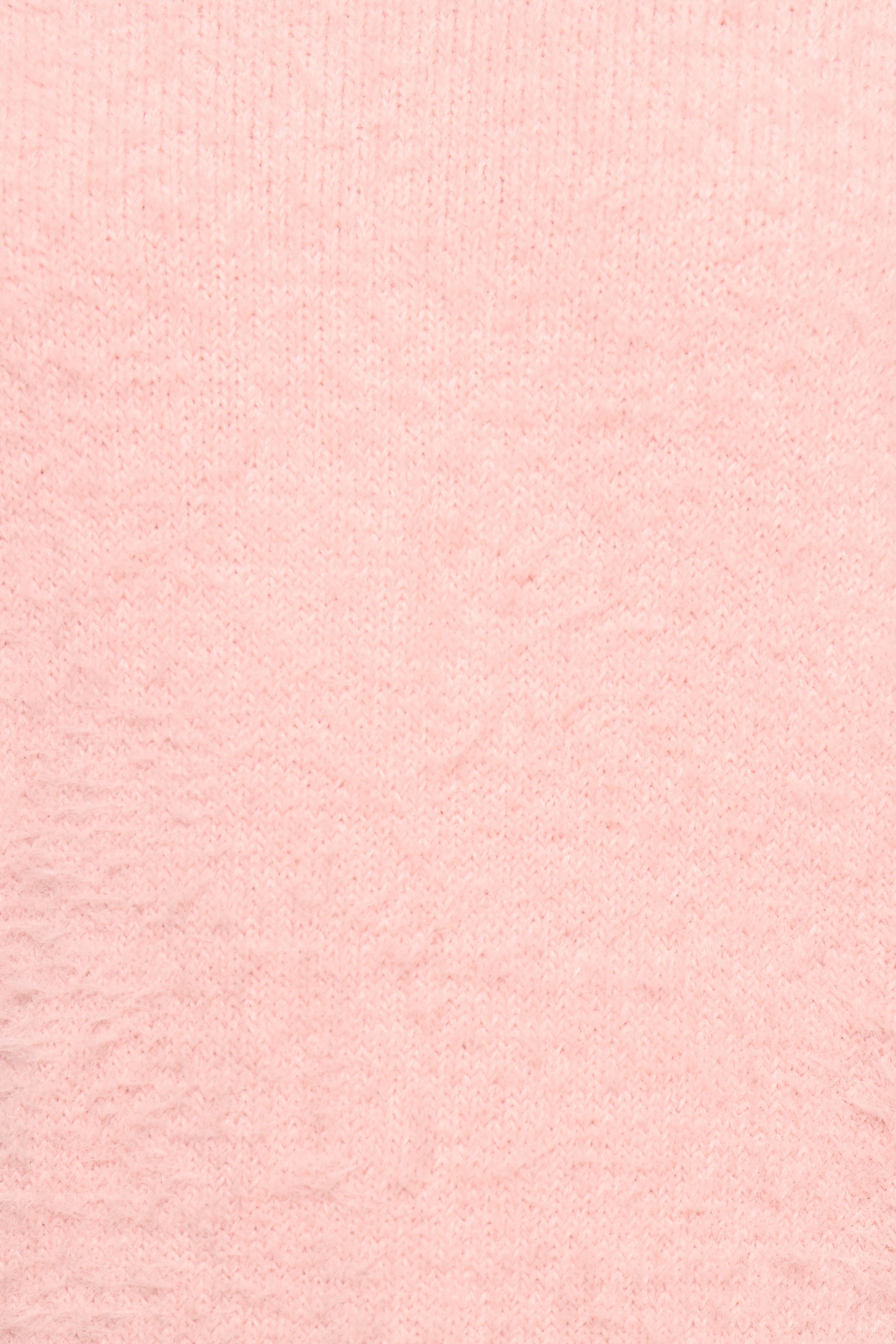 KNITWEAR Aspra Fuzzy Crewneck Knit Sweater - Pink