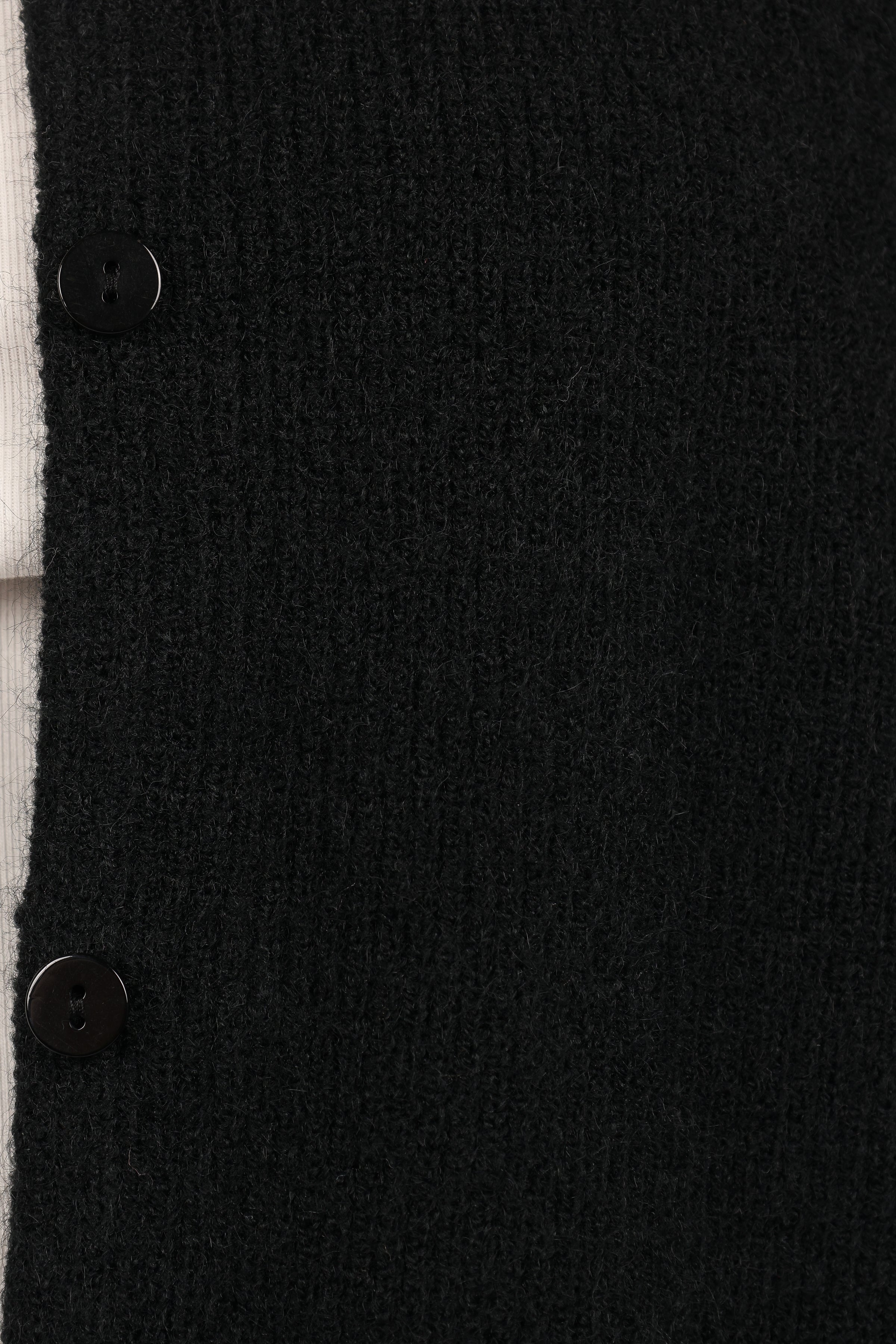 KNITWEAR Astor Classic Button Up Cardigan - Black