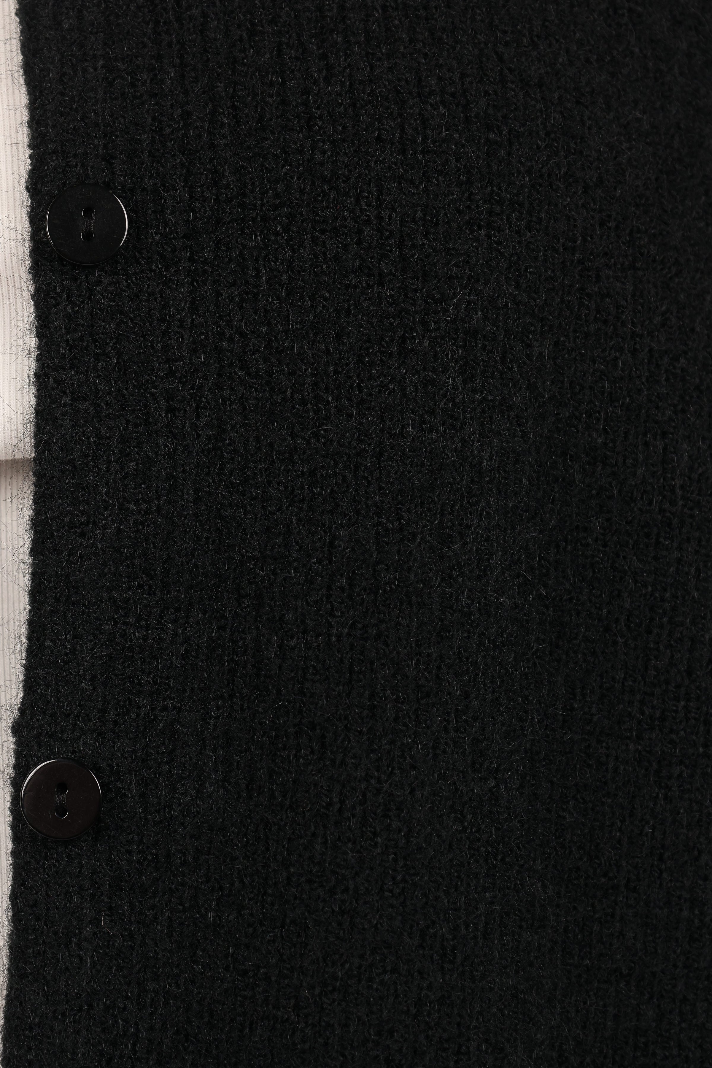 KNITWEAR Astor Classic Button Up Cardigan - Black