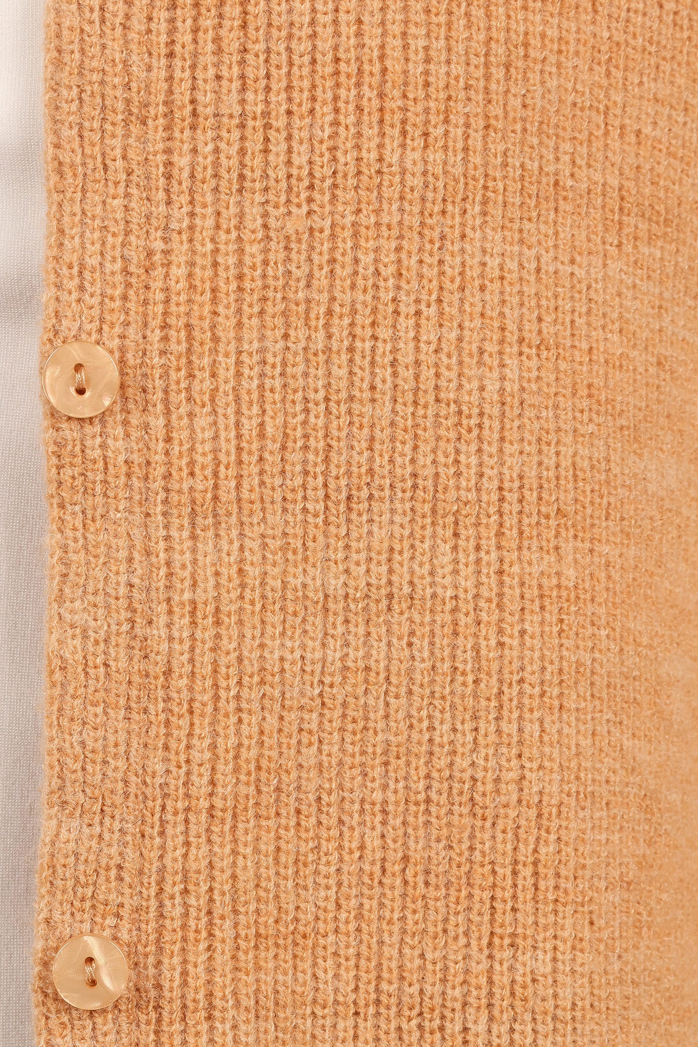 KNITWEAR Astor Classic Button Up Cardigan - Caramel