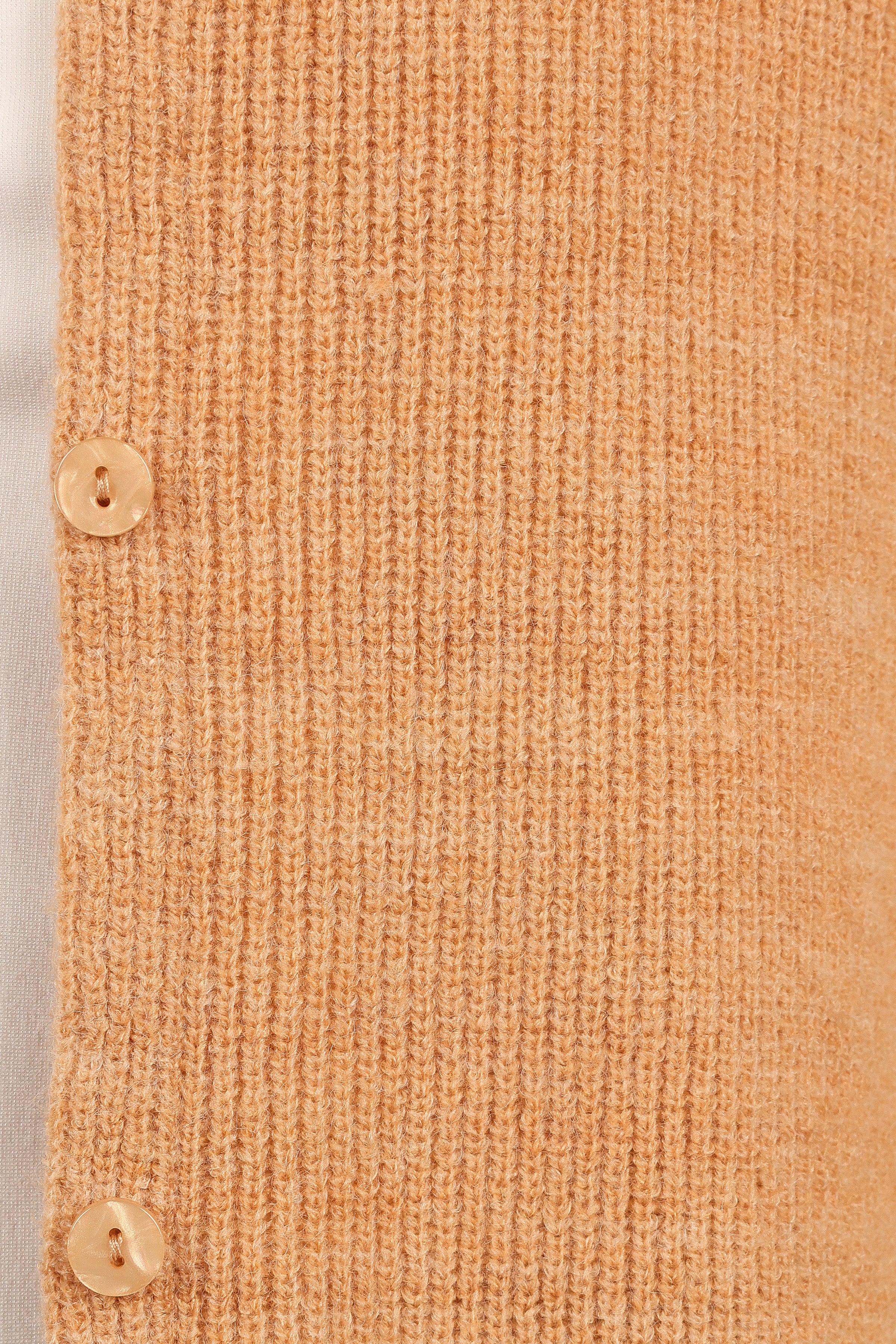 KNITWEAR Astor Classic Button Up Cardigan - Caramel
