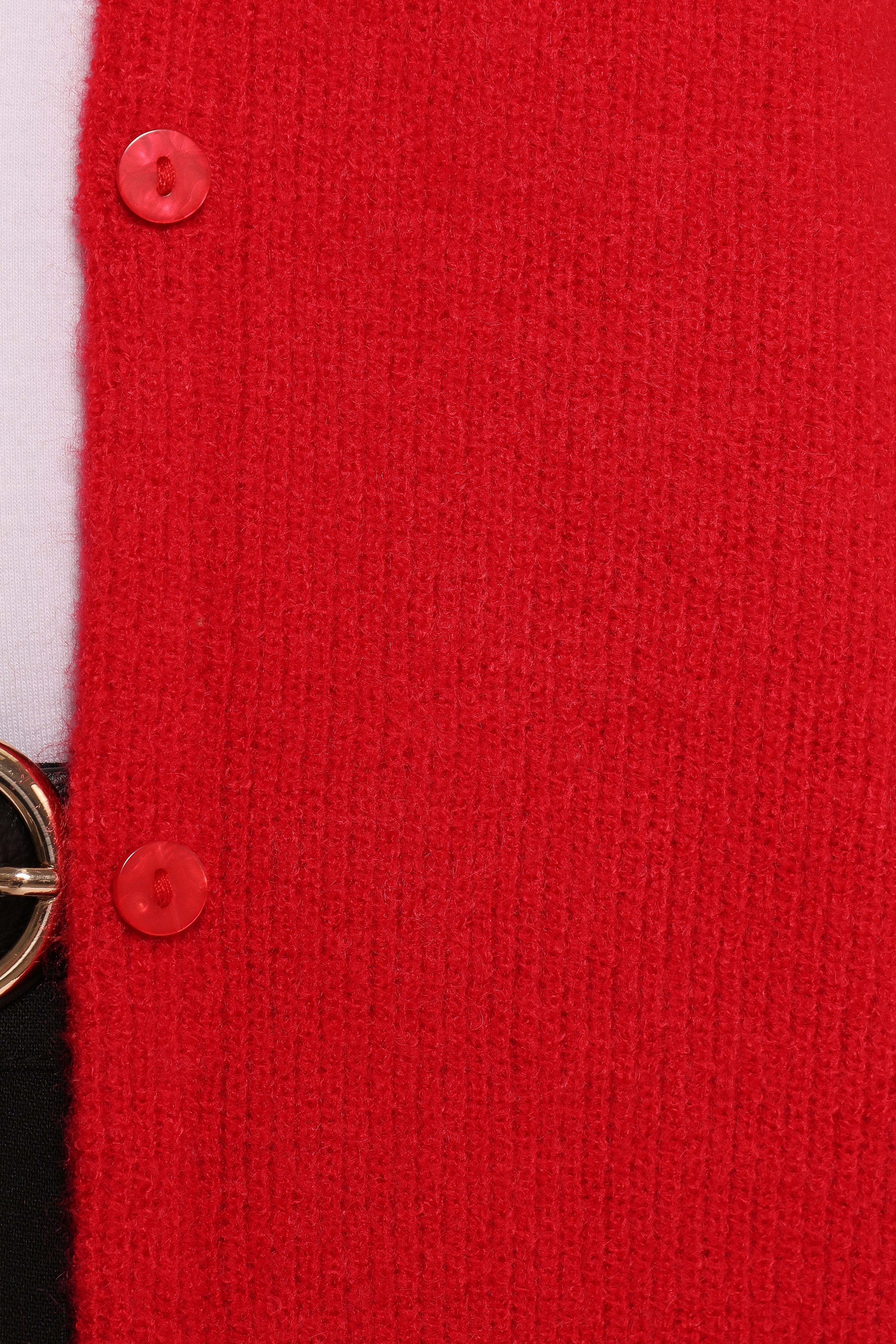 KNITWEAR Astor Classic Button Up Cardigan - Red