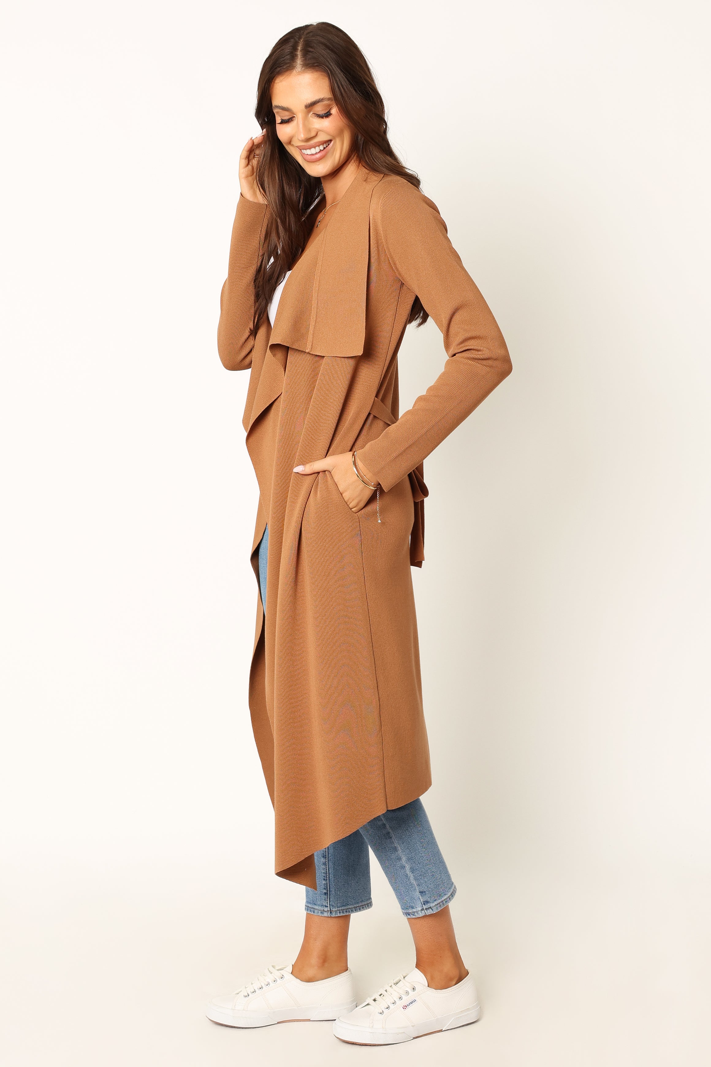 KNITWEAR @Audrina Cardigan - Camel