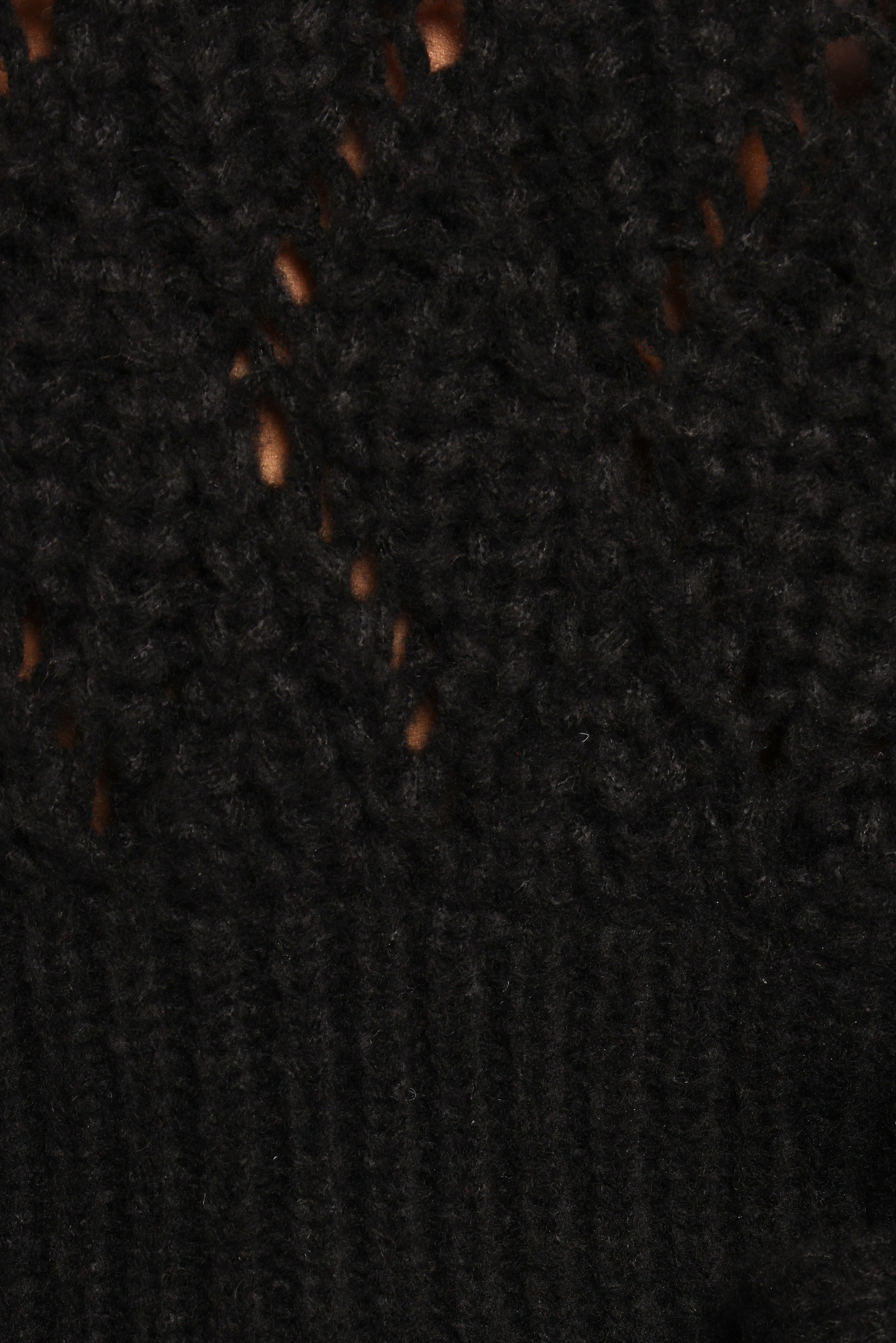 KNITWEAR Birdie Tie Side Knit Sweater - Black