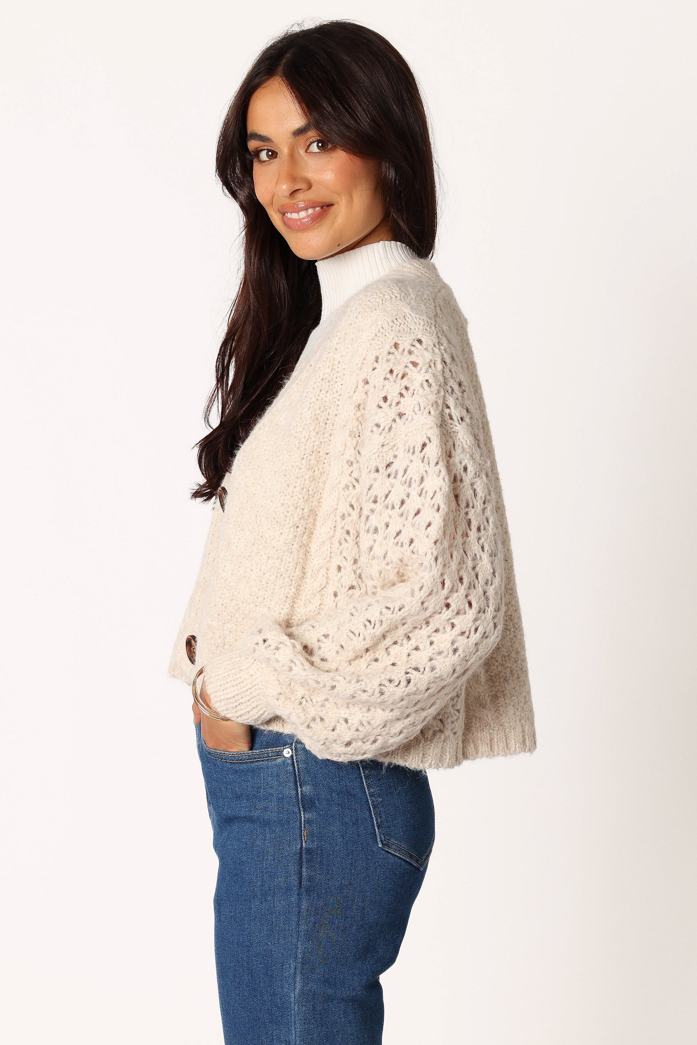 KNITWEAR @Blakey Cardigan - Cream