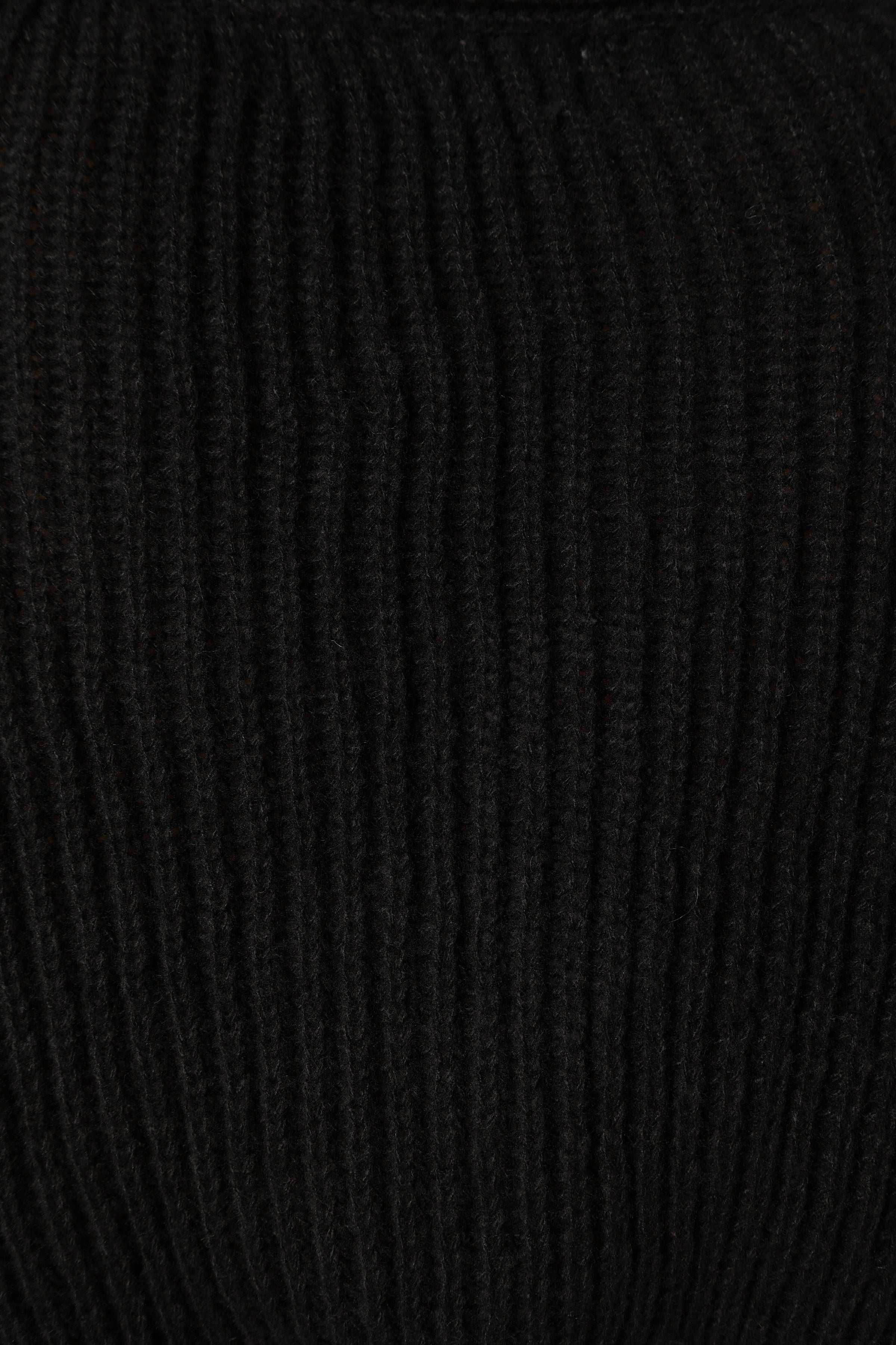 KNITWEAR @Brinley Crop Knit Sweater - Black