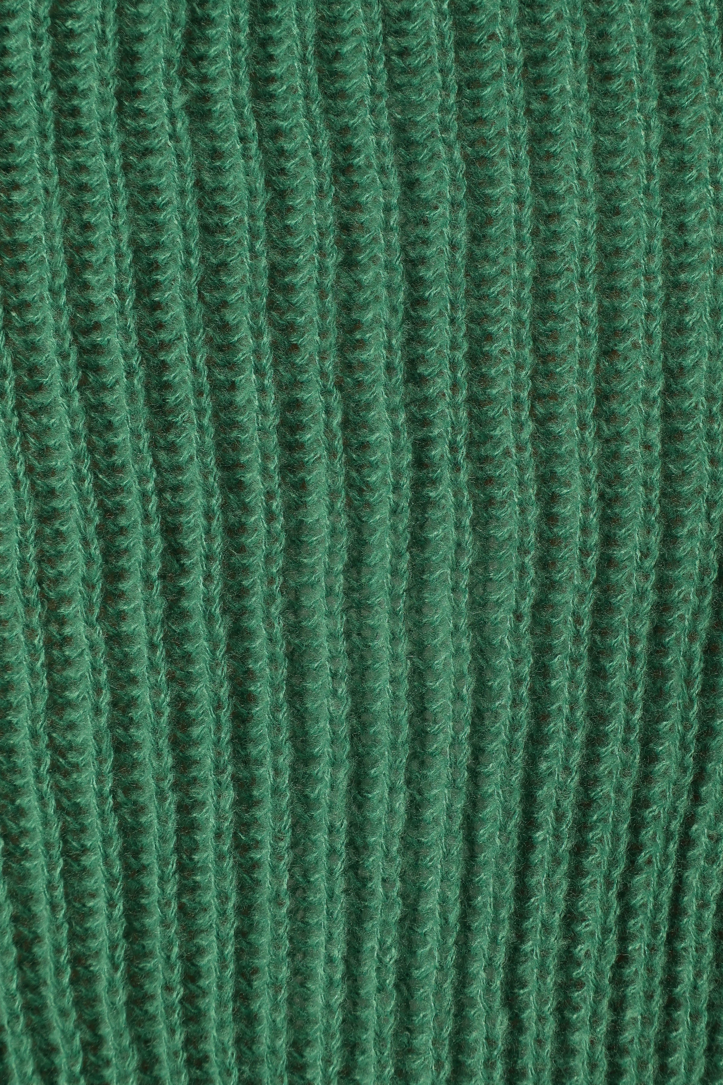 KNITWEAR @Brinley Crop Knit Sweater - Kelly Green