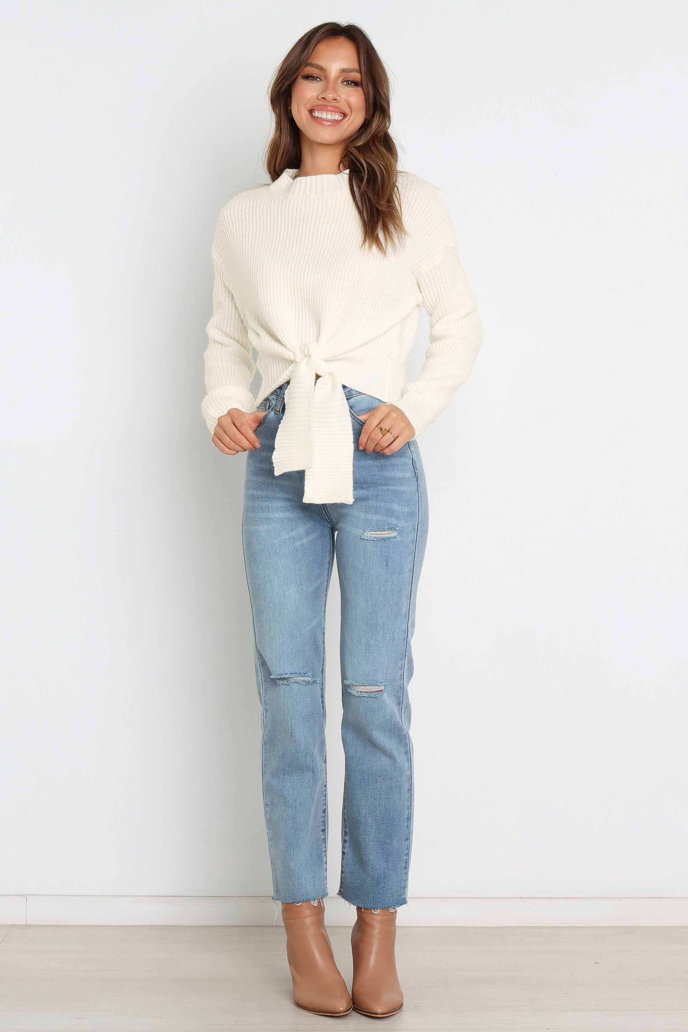 KNITWEAR Captivate Knit Sweater - Cream