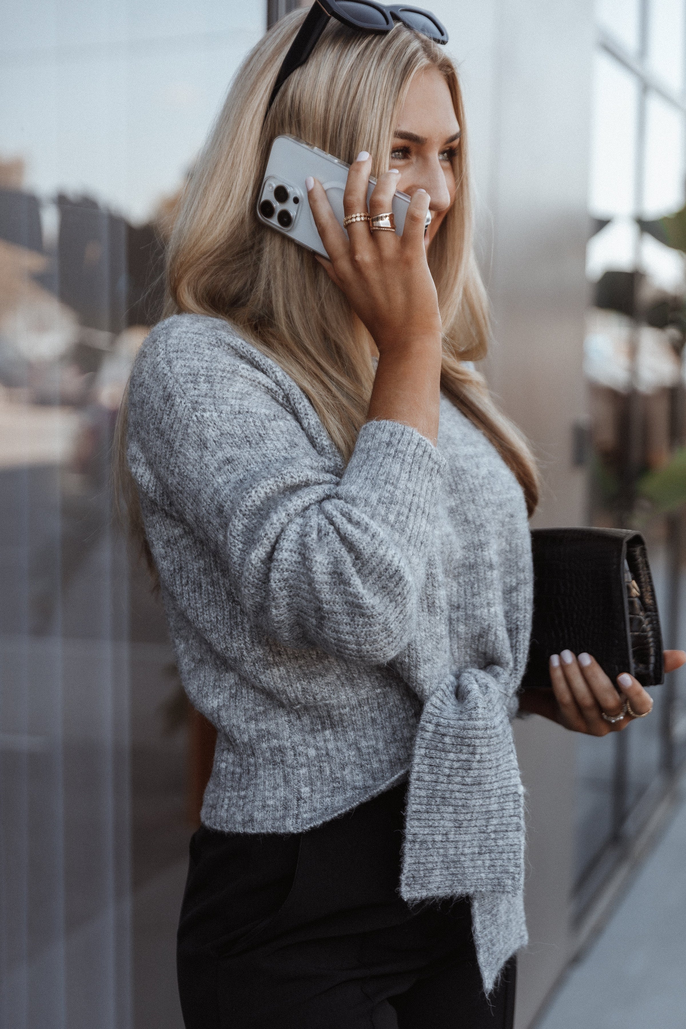 KNITWEAR Captivate Knit Sweater - Grey