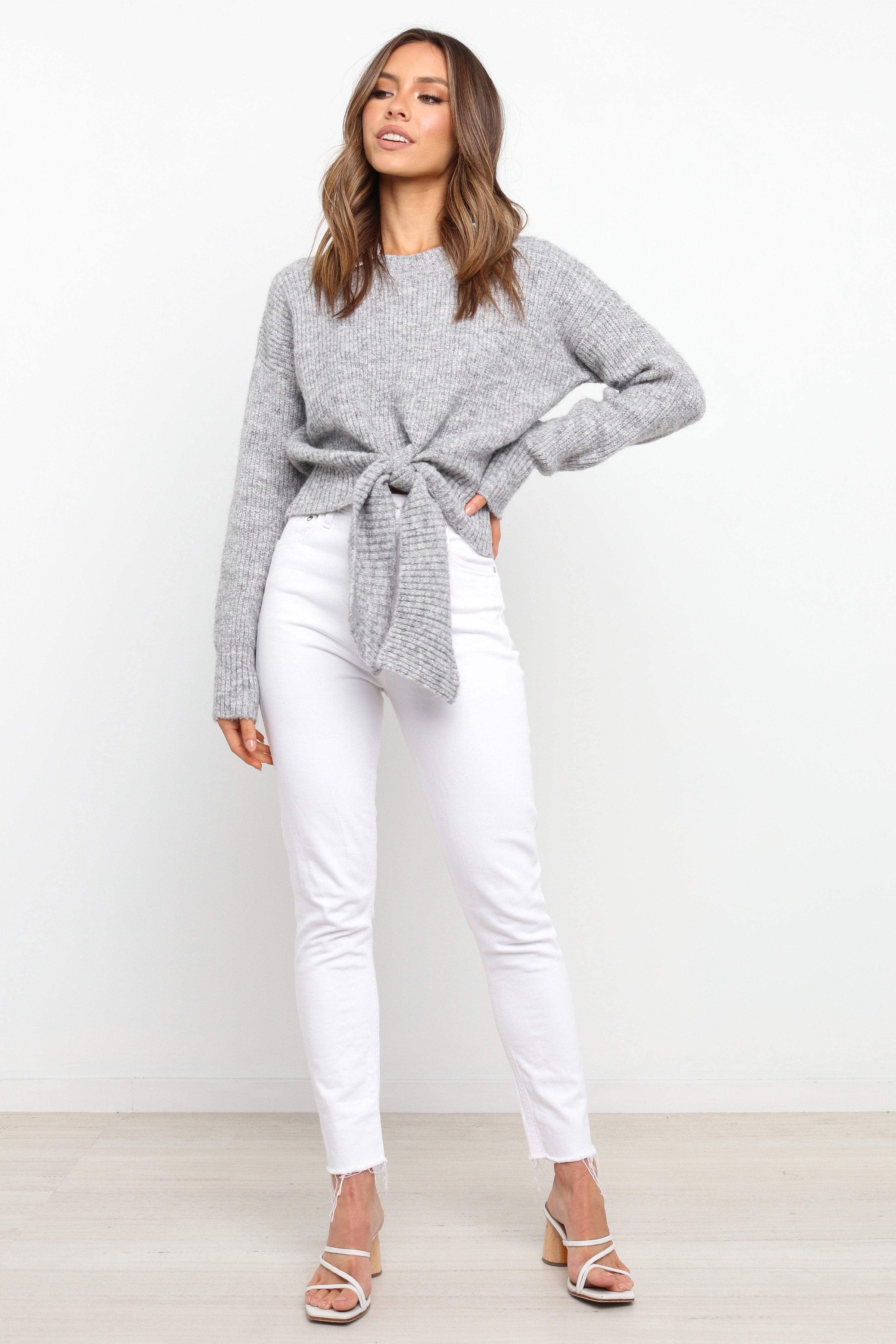 KNITWEAR Captivate Knit Sweater - Grey