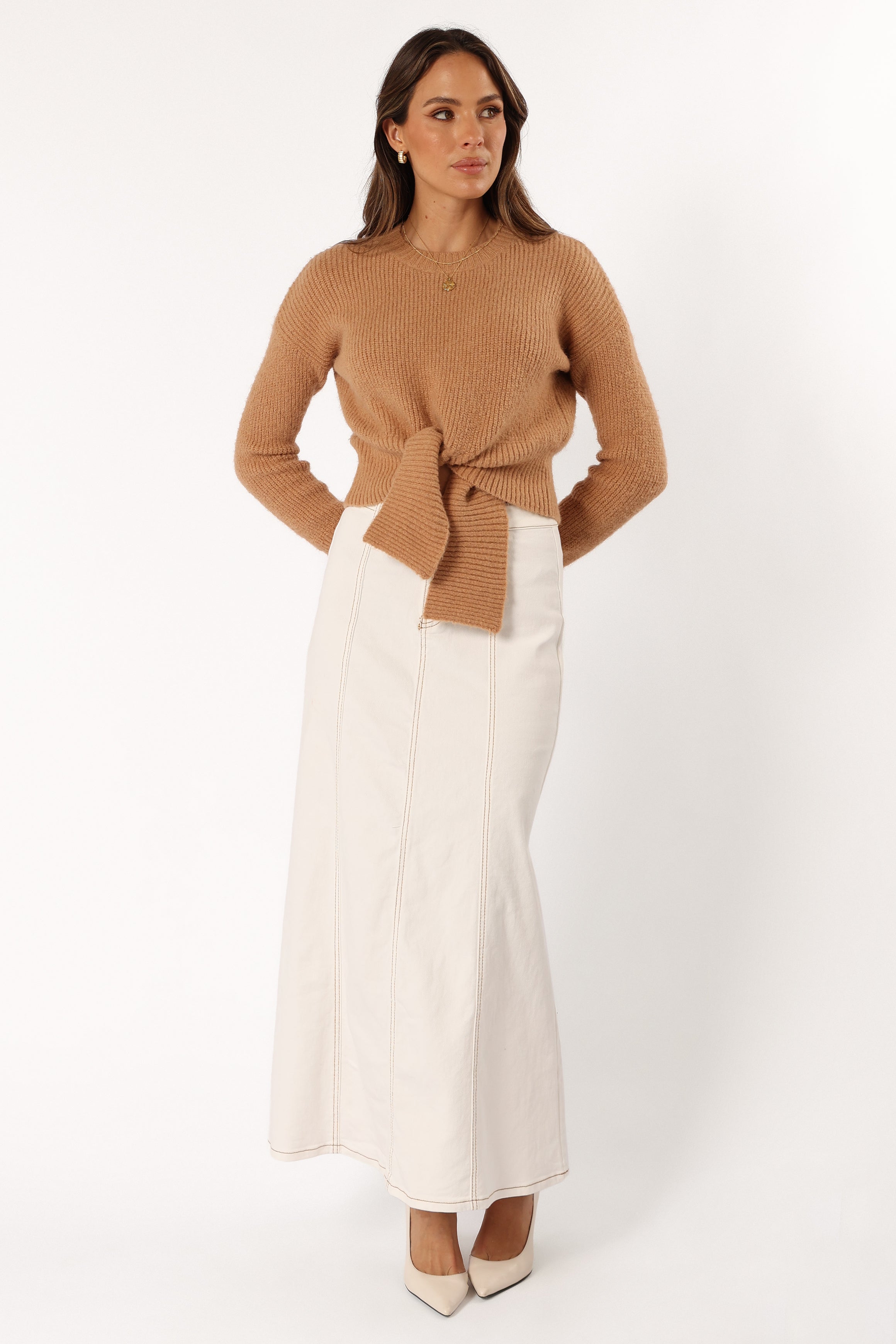 KNITWEAR @Captivate Knit Sweater - Mocha (Hold for Cool Beginnings)