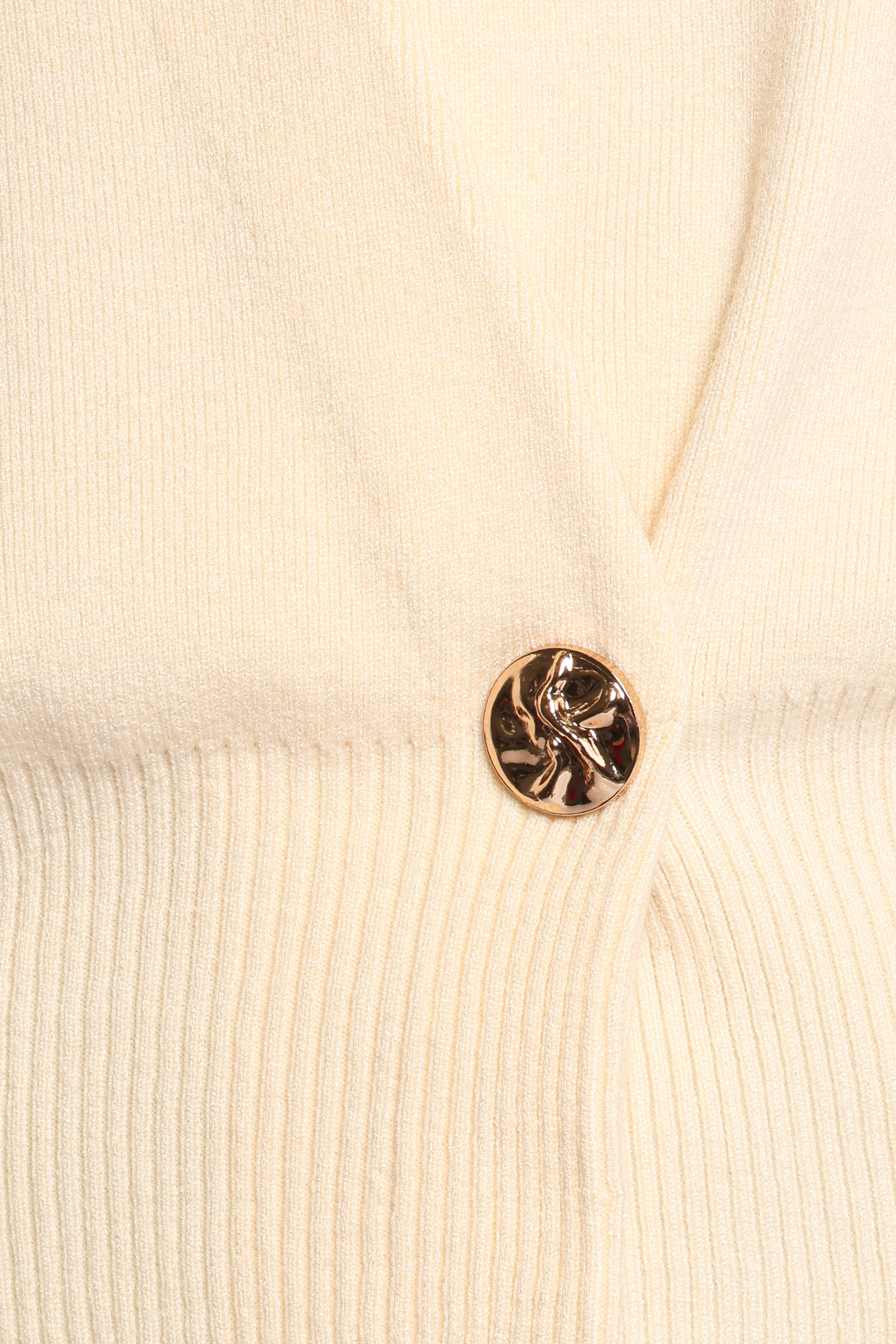 KNITWEAR Caterina Button Cardigan - Cream
