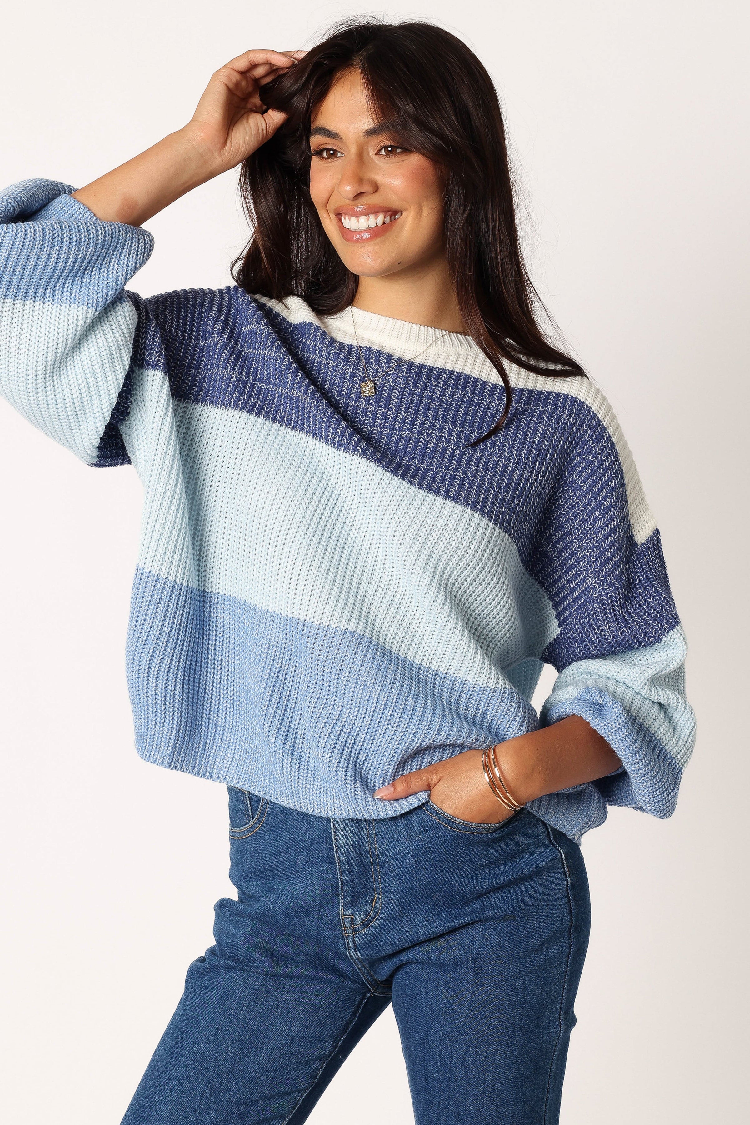 KNITWEAR Danielle Knit Sweater - Blue Multi