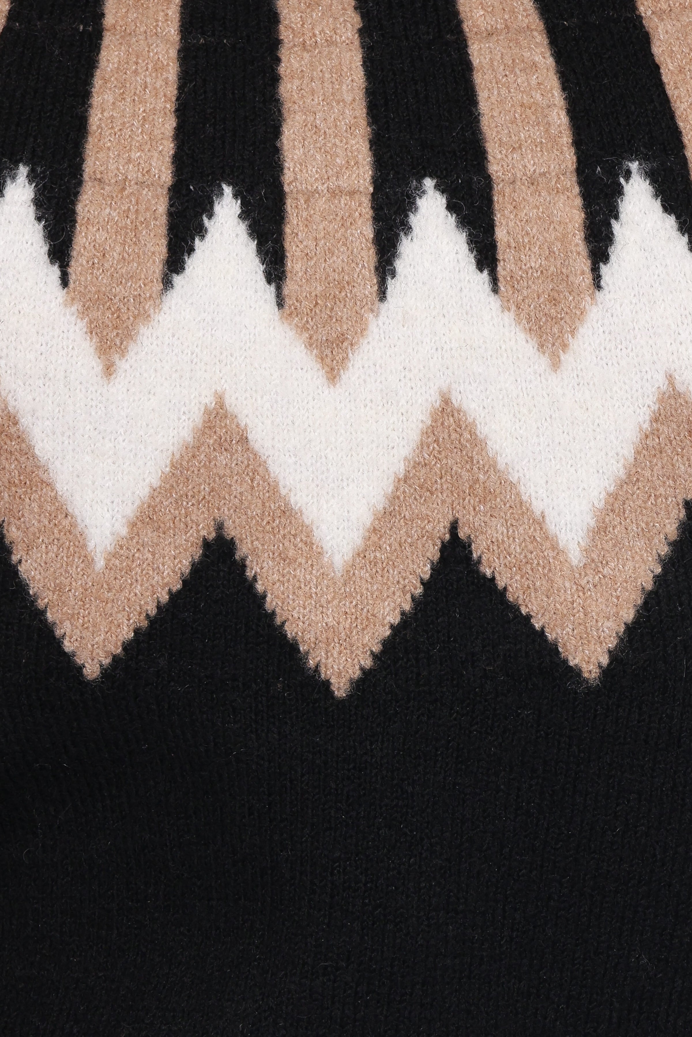 KNITWEAR Donner Fairisle Mockneck Sweater - Black