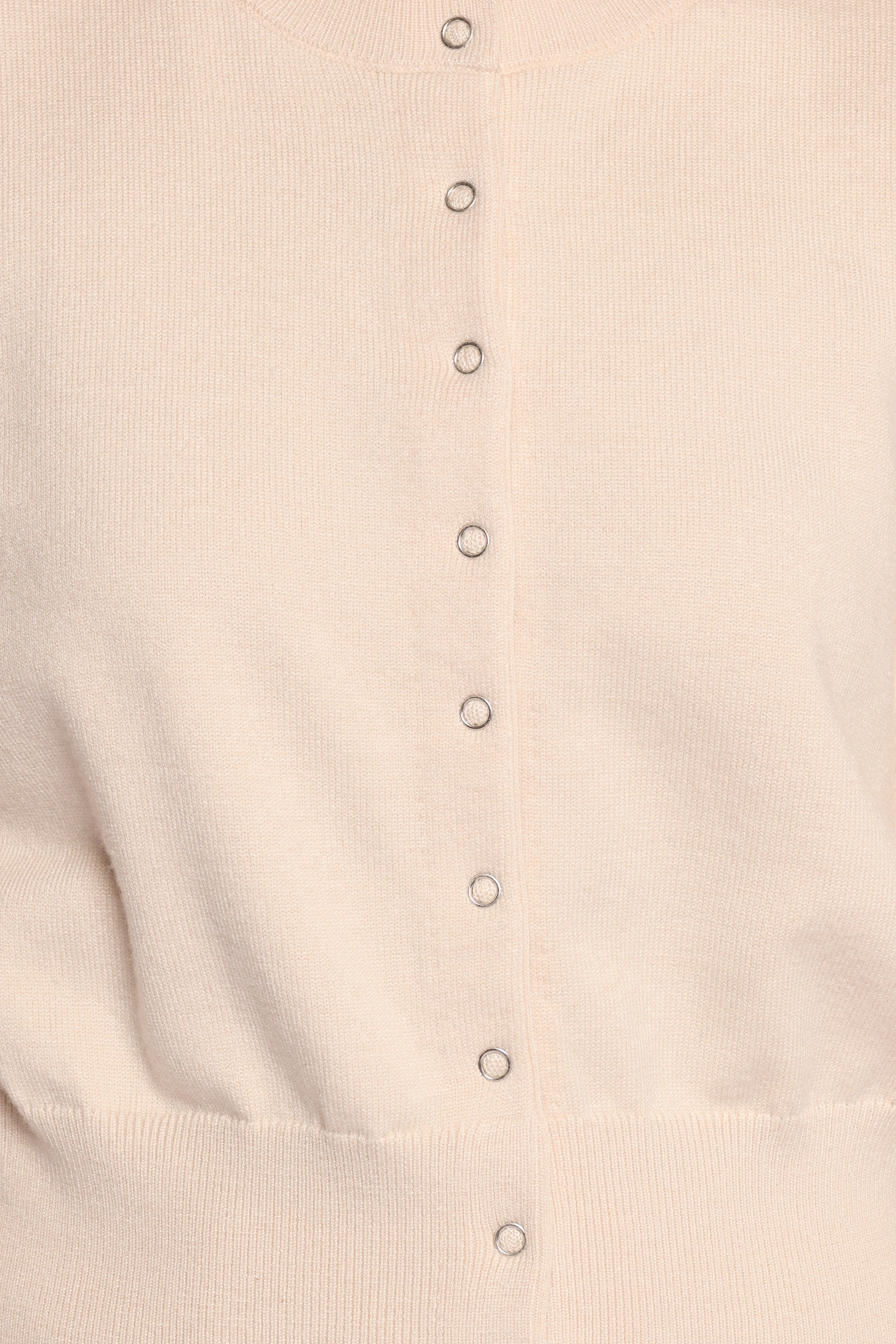 KNITWEAR Elita Fitted Cardigan - Cream