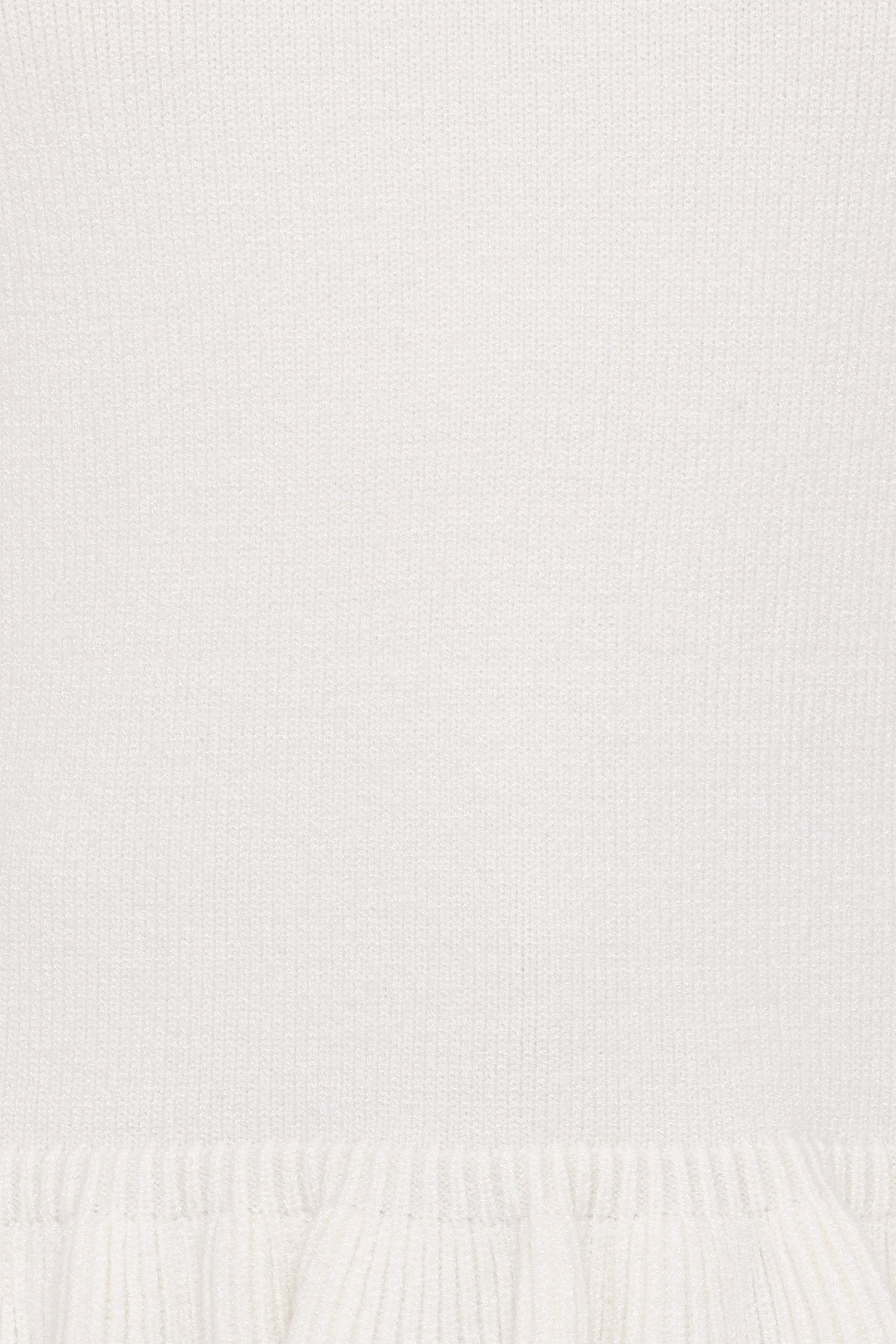 KNITWEAR Emilie Short Sleeve Ruffle Crew Sweater - Cream