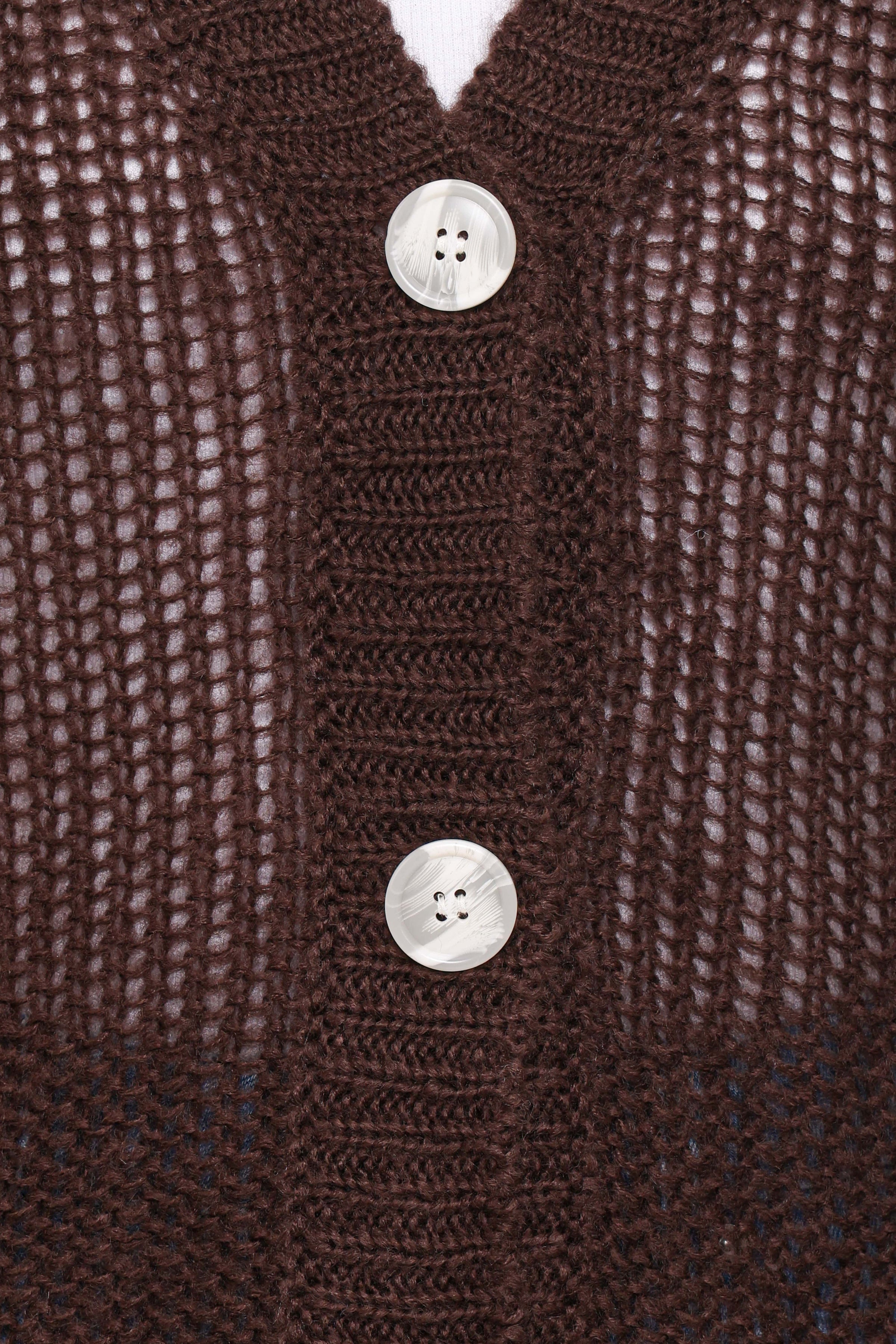 KNITWEAR Gardner Cardigan - Coffee