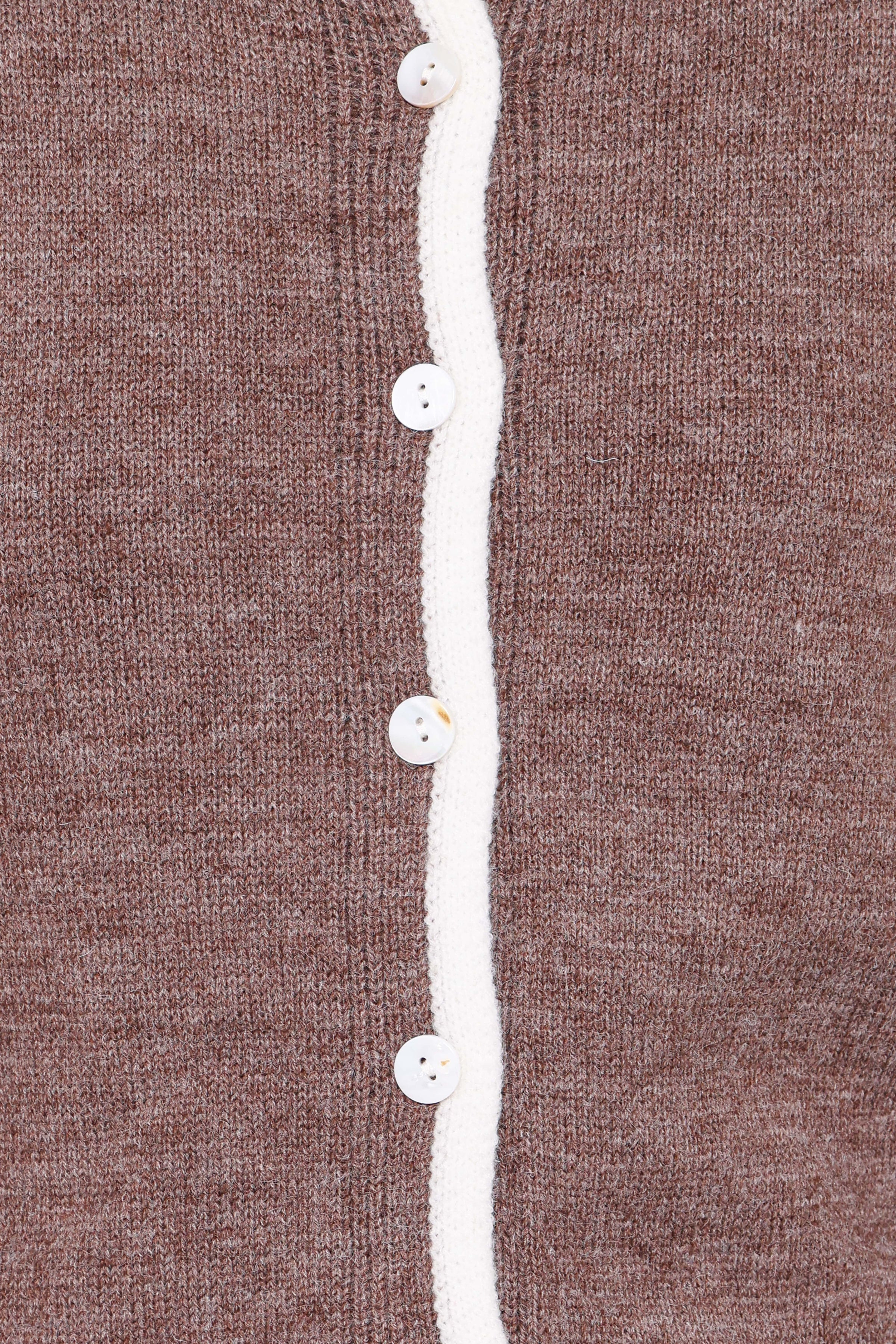 KNITWEAR Greta Knit Cardigan - Brown