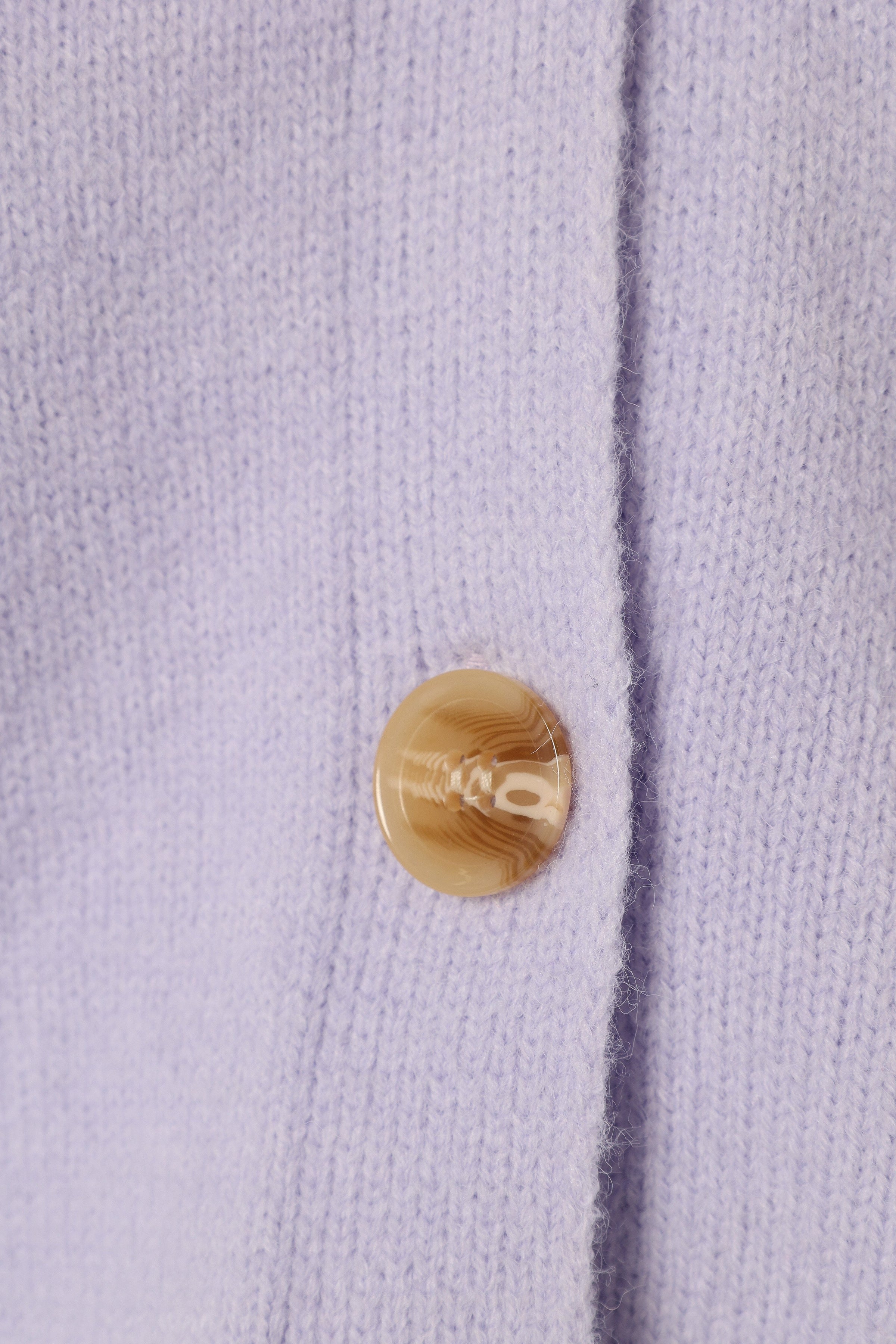 KNITWEAR Isabel Button Front Cardigan - Lilac