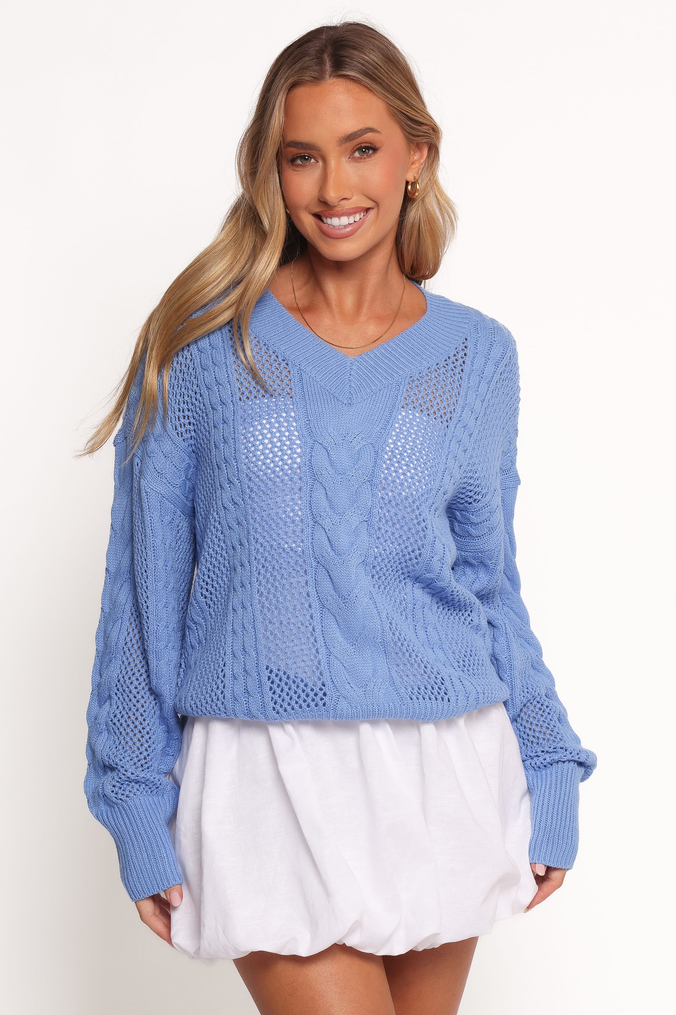 KNITWEAR Janie Knit Sweater - Blue