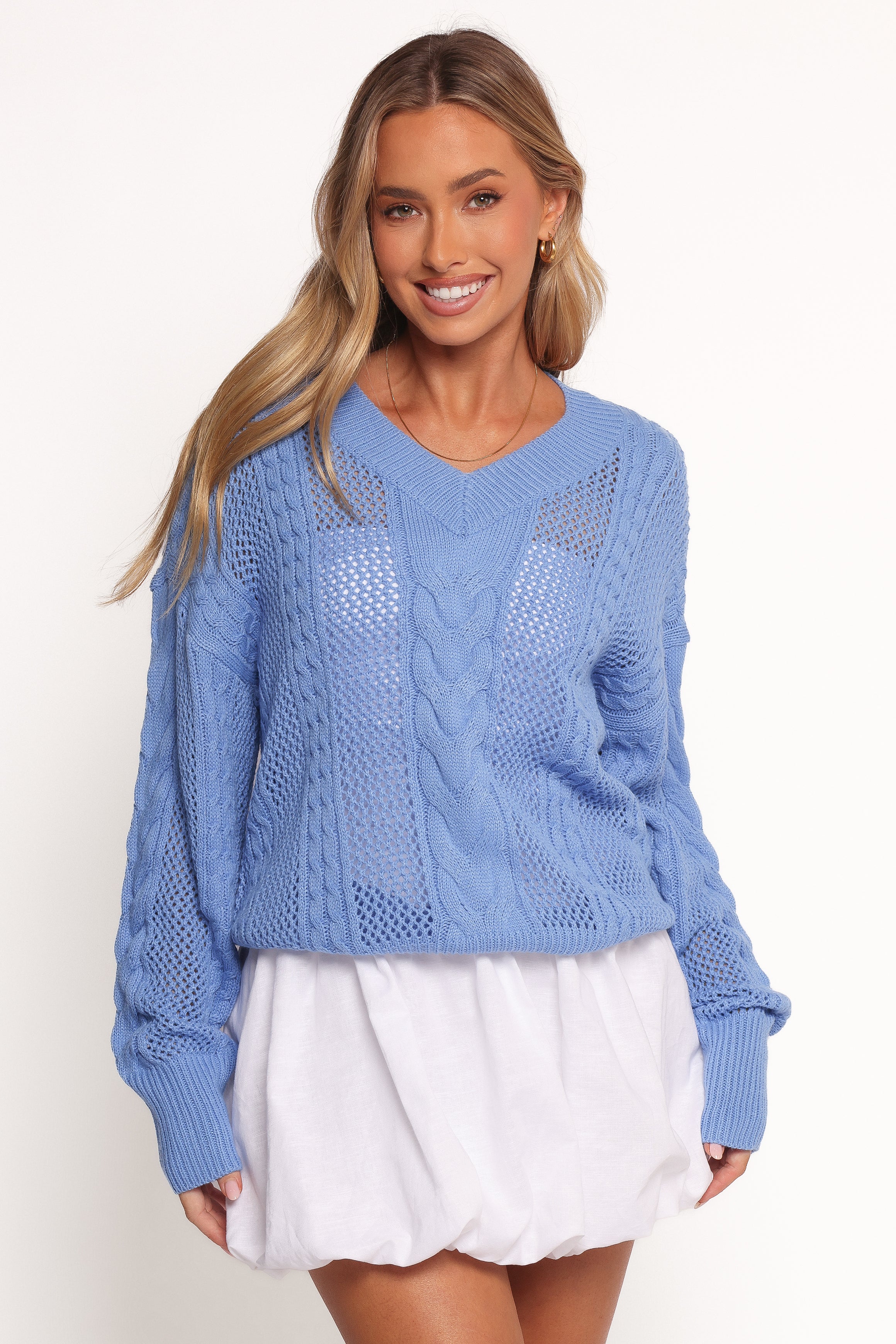 KNITWEAR Janie Knit Sweater - Blue