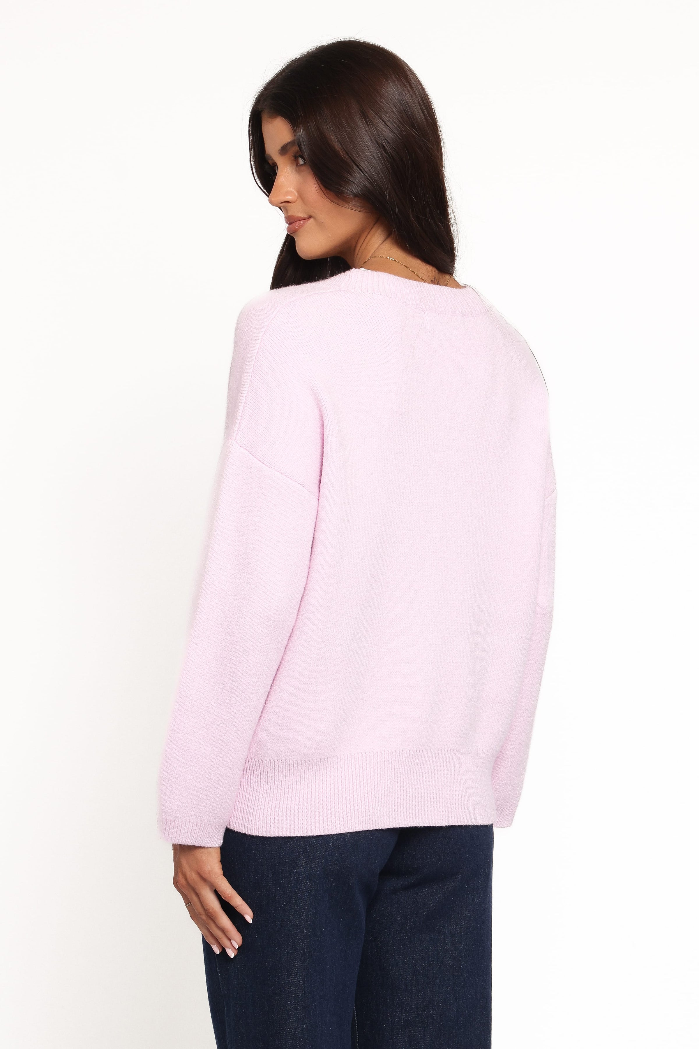 KNITWEAR Jayden Cardigan - Pale Pink