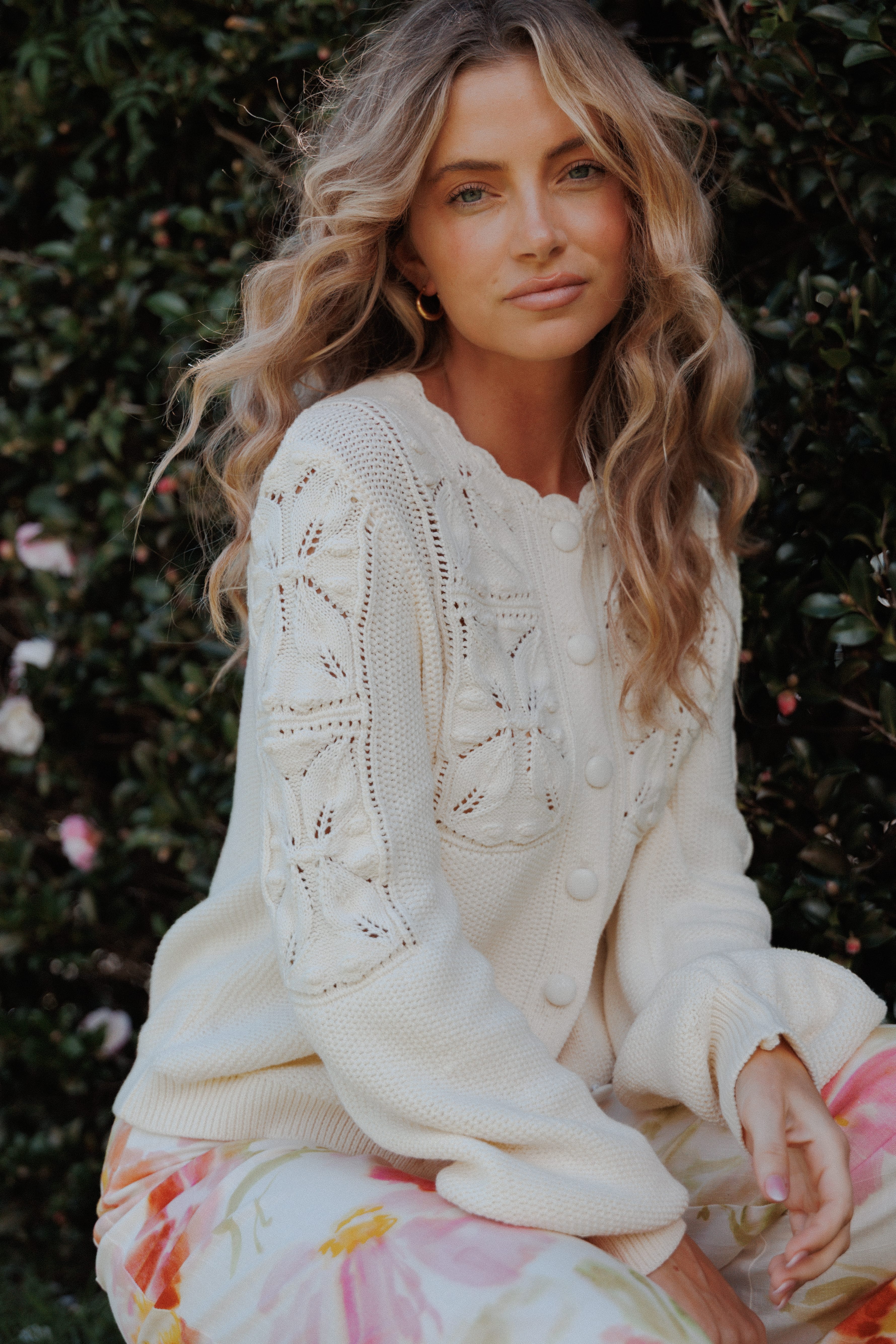 KNITWEAR Jenner Button Front Cardigan - Butter Yellow