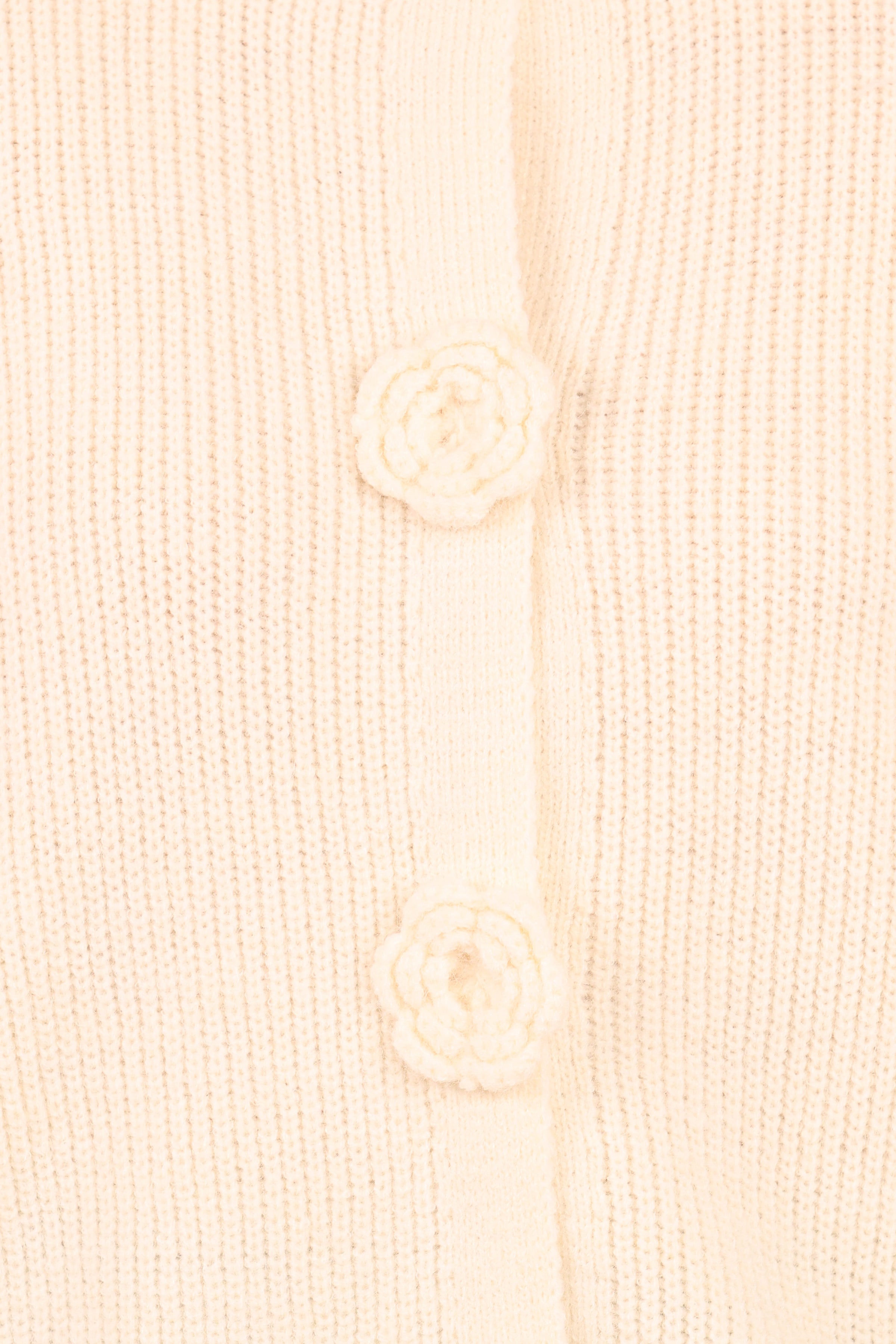 KNITWEAR Jones Rosette Cardigan - Cream