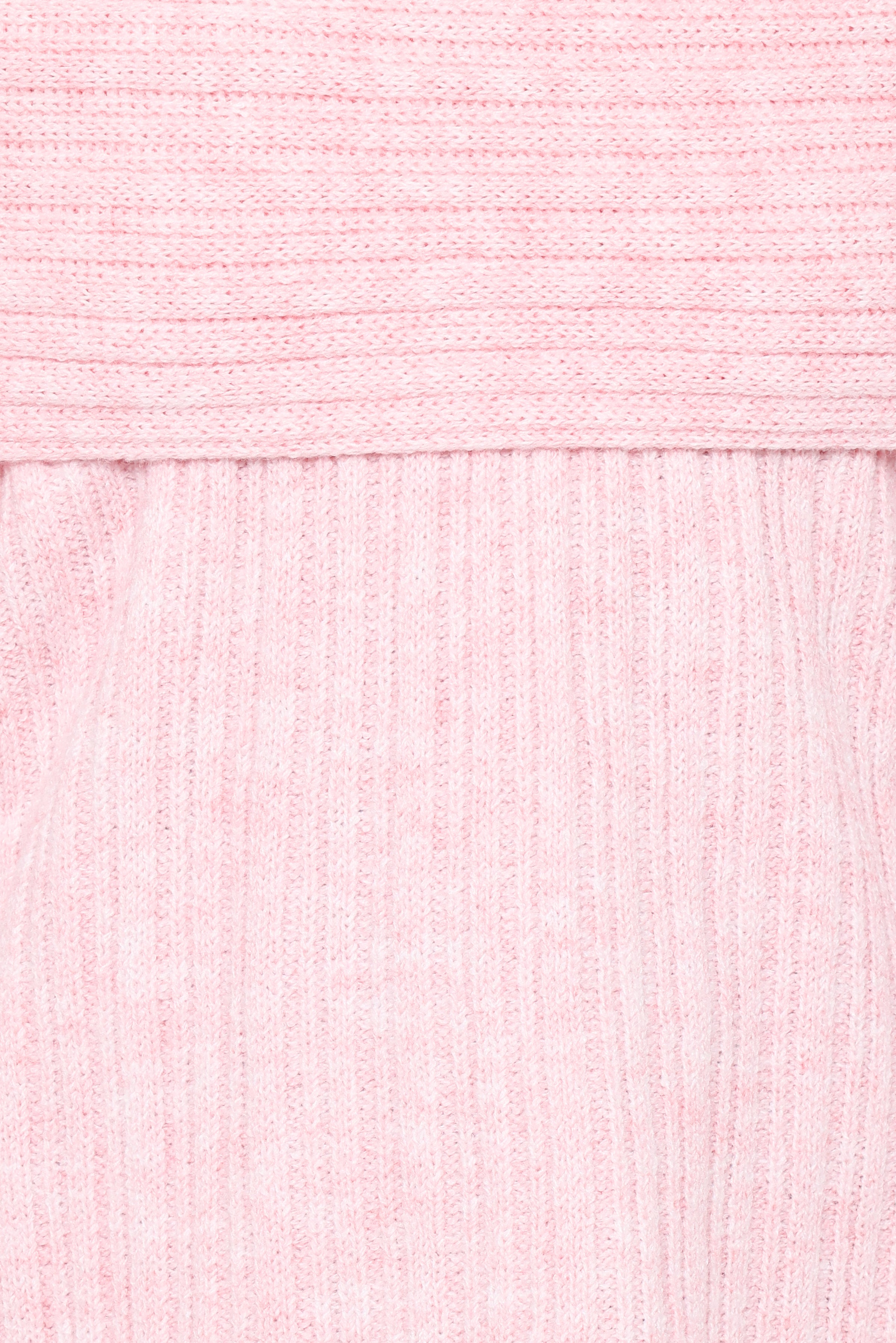 KNITWEAR Kenny Off Shoulder Knit Sweater - Light Pink