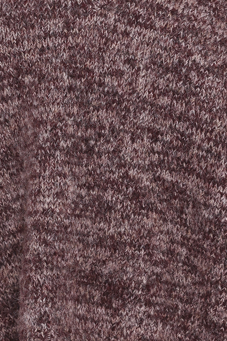 KNITWEAR Libby Oversized Sweater - Brown Marle