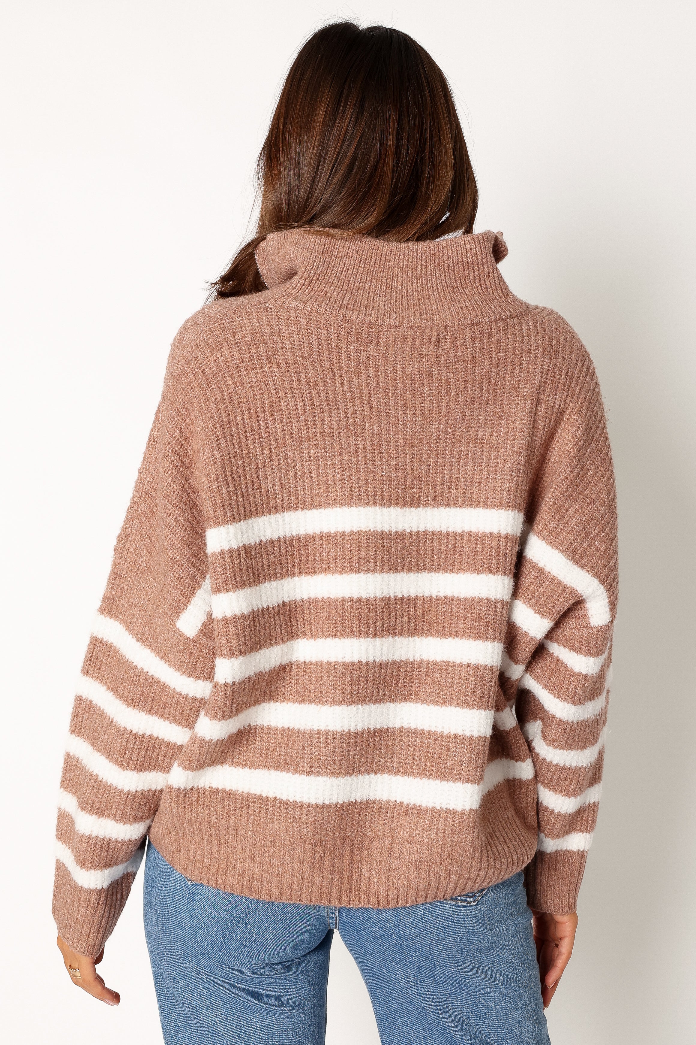 KNITWEAR @Miranda Knit Sweater - Taupe