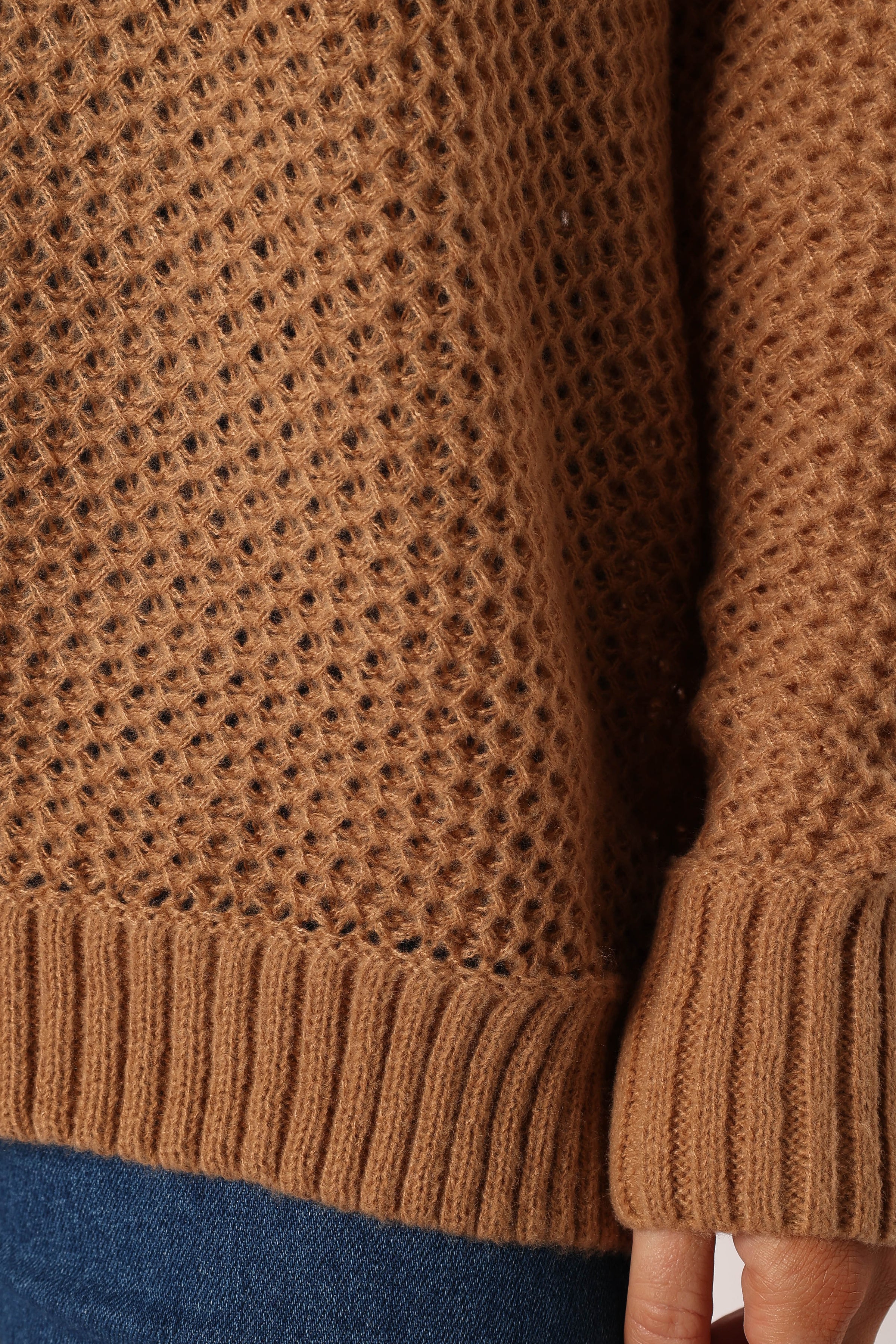 KNITWEAR @Rayne Turtleneck Knit Sweater - Beige