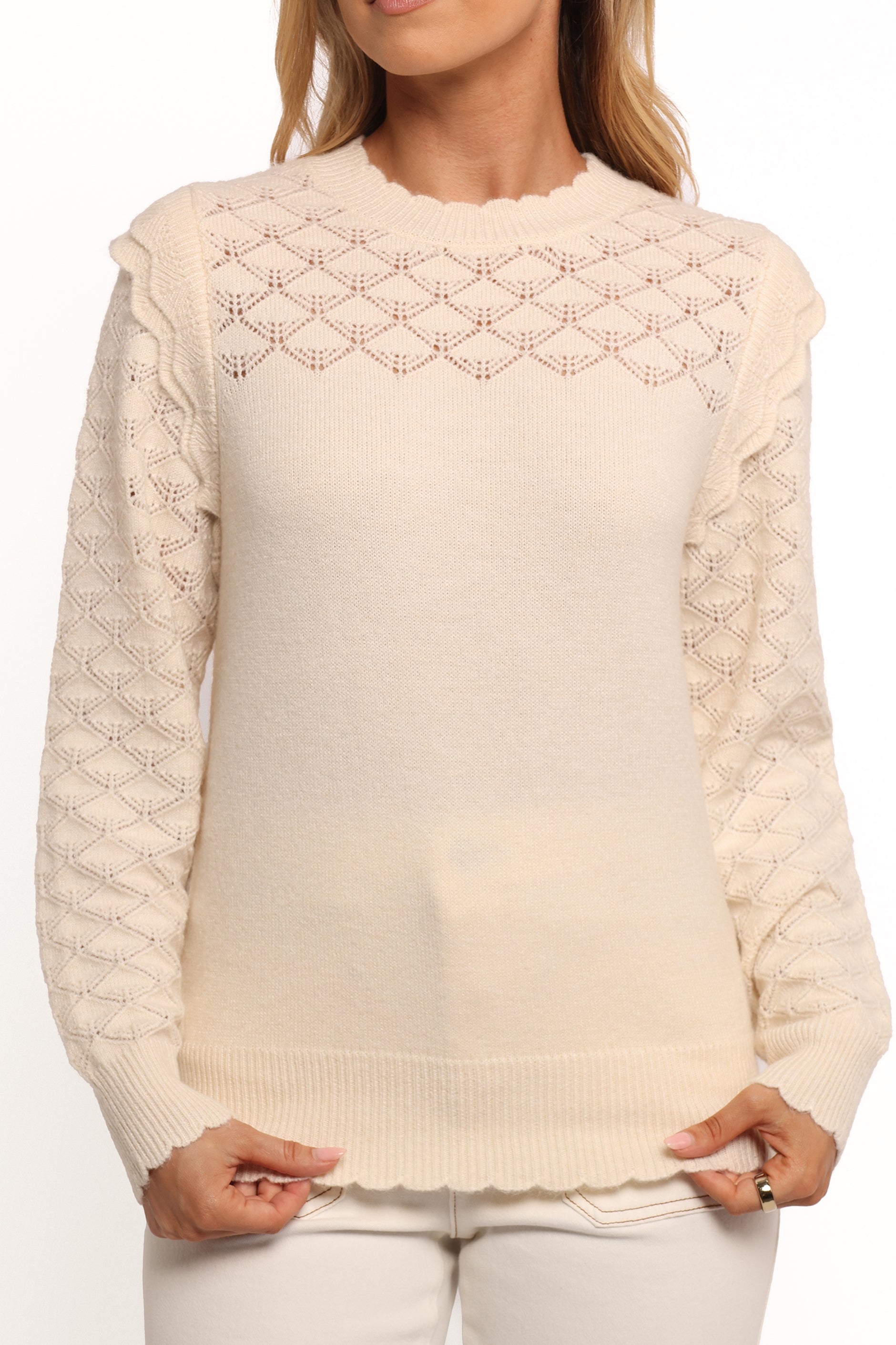 KNITWEAR Roseanne Knit Sweater - Cream