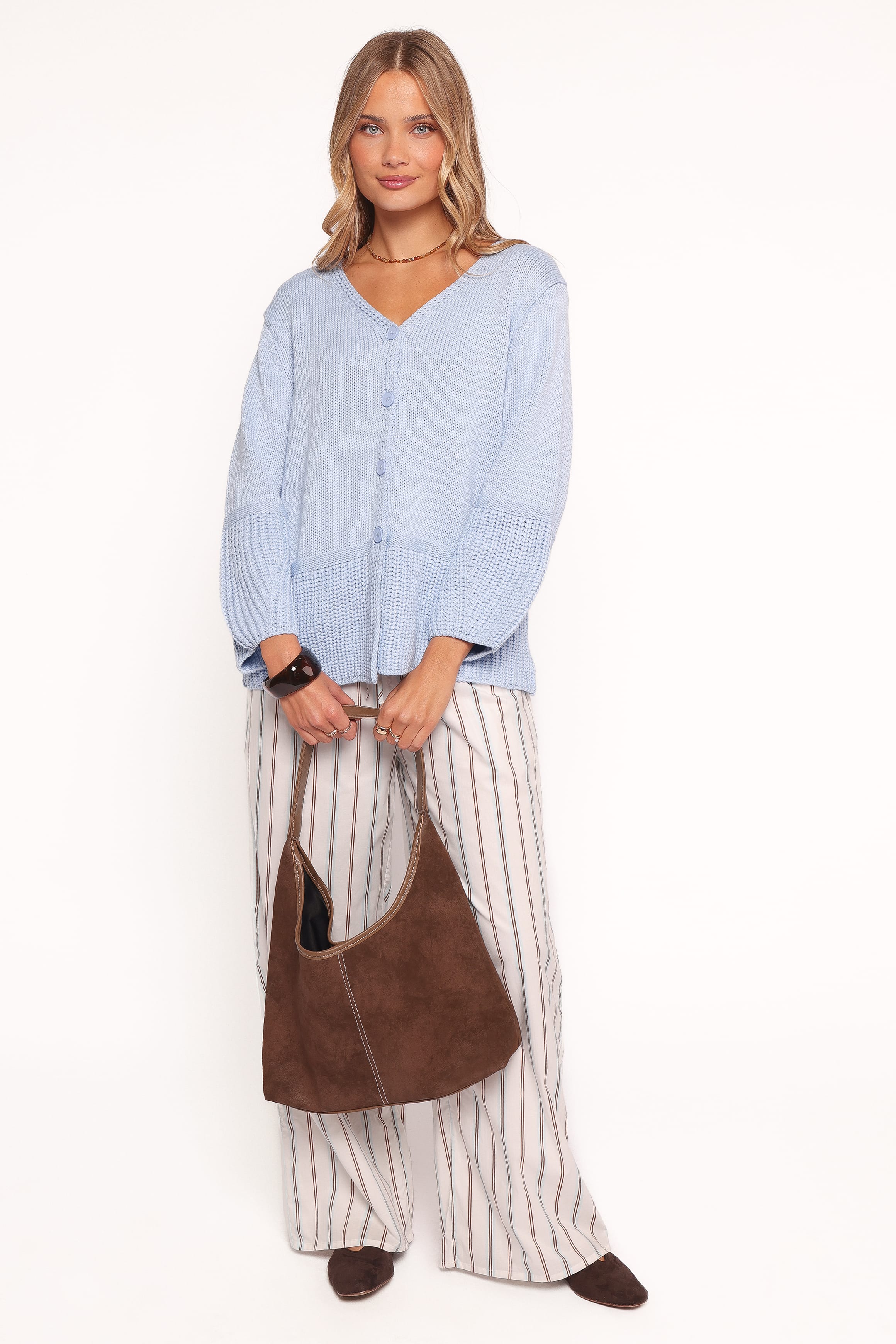 KNITWEAR Rudy Cardigan - Cornflower Blue