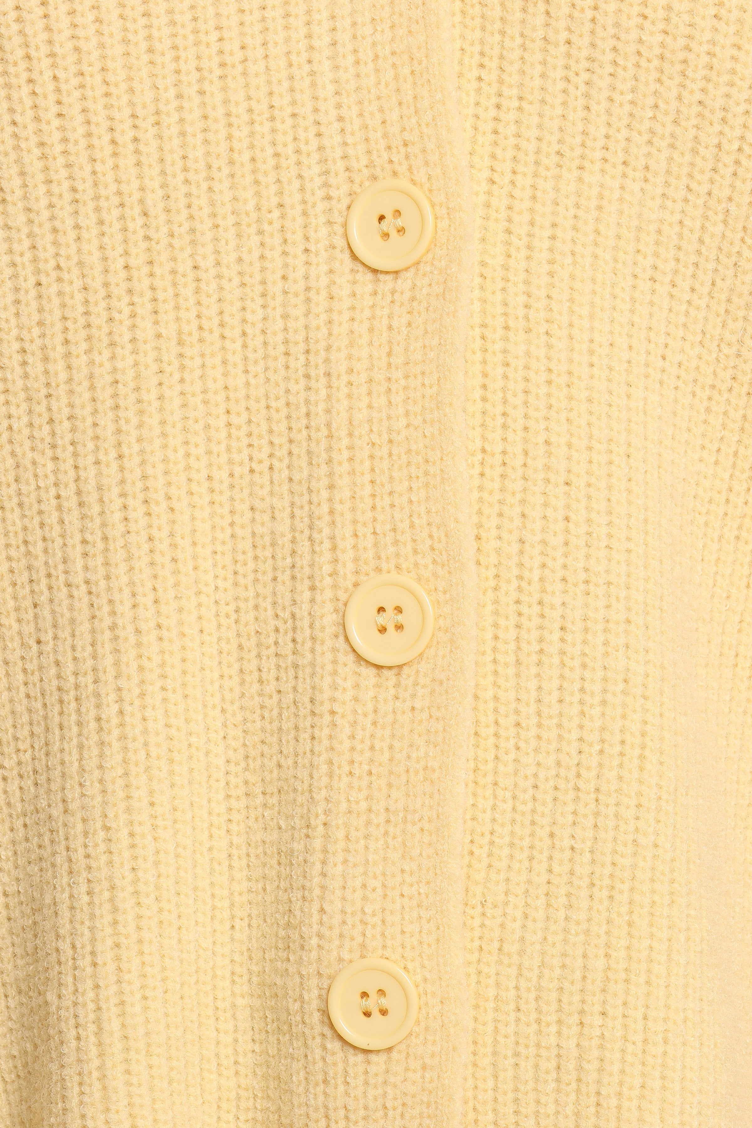 KNITWEAR Sybil Button Front Cardigan - Butter Yellow