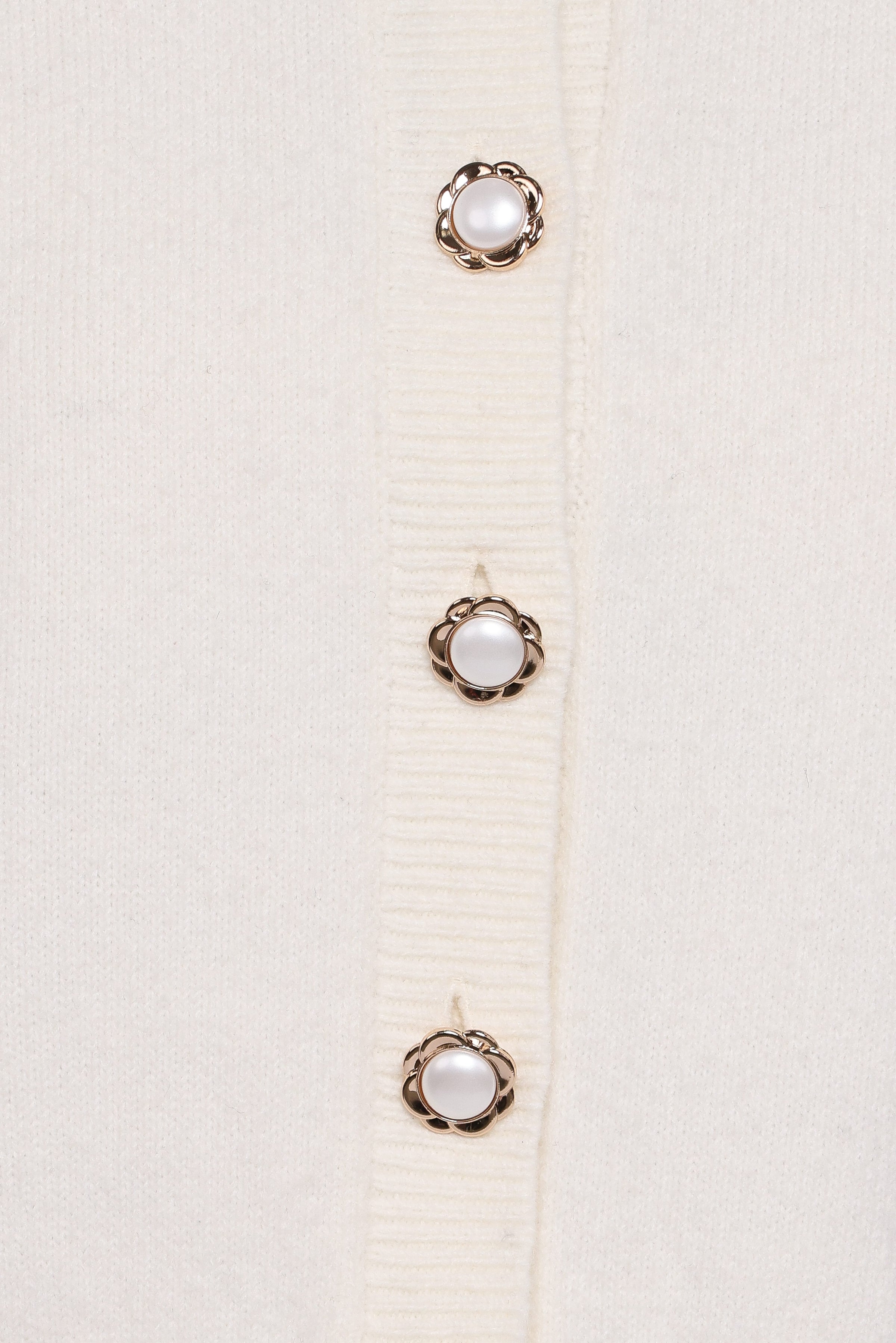 KNITWEAR Thelma Trumpet Sleeve Cardigan - Cream