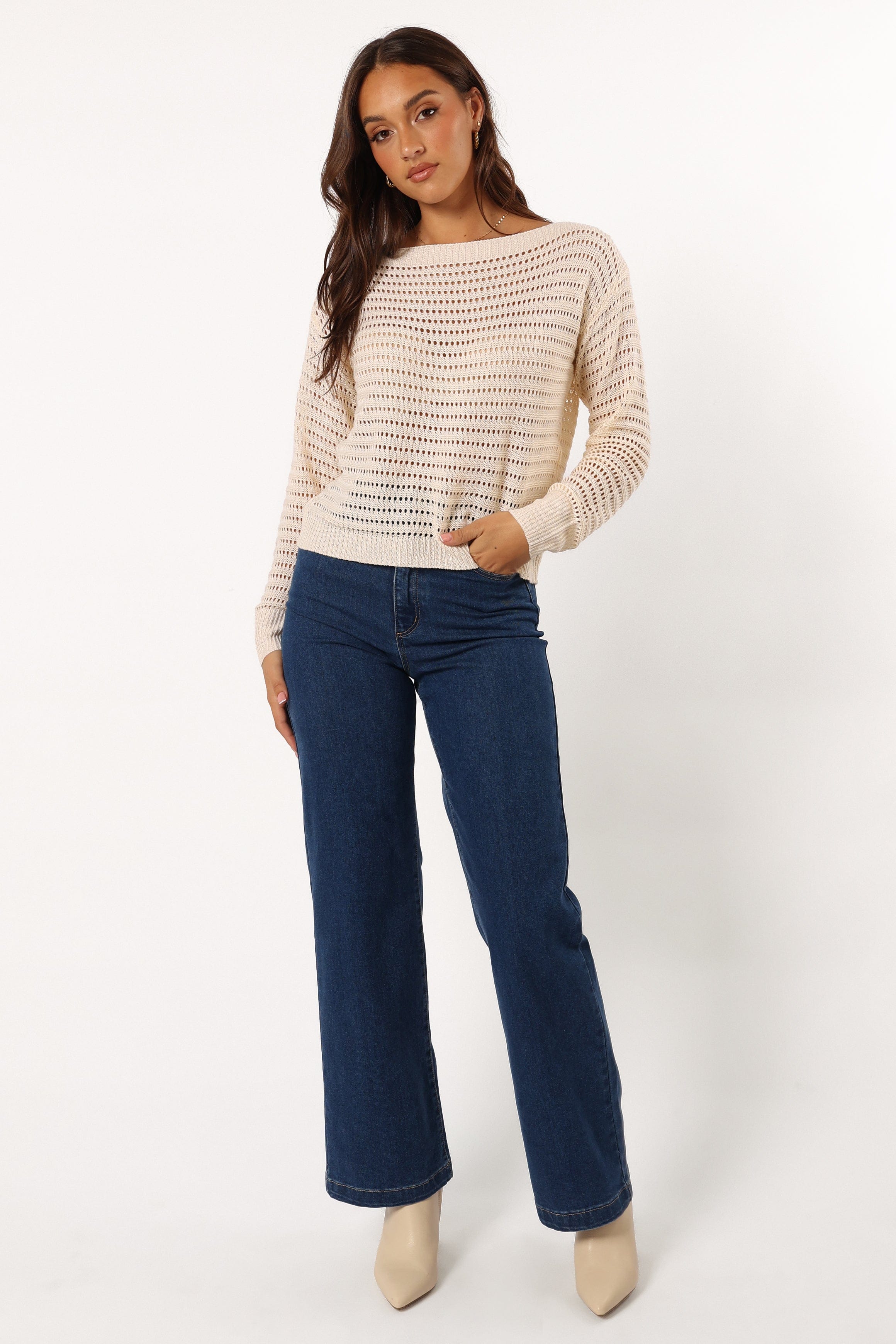 KNITWEAR Tricia Knit Sweater - Cream