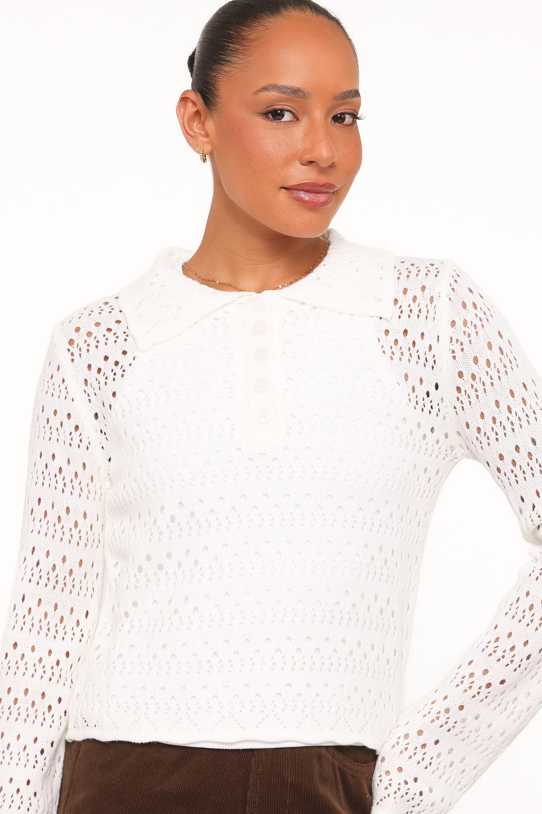 KNITWEAR Valana Knit Sweater - White