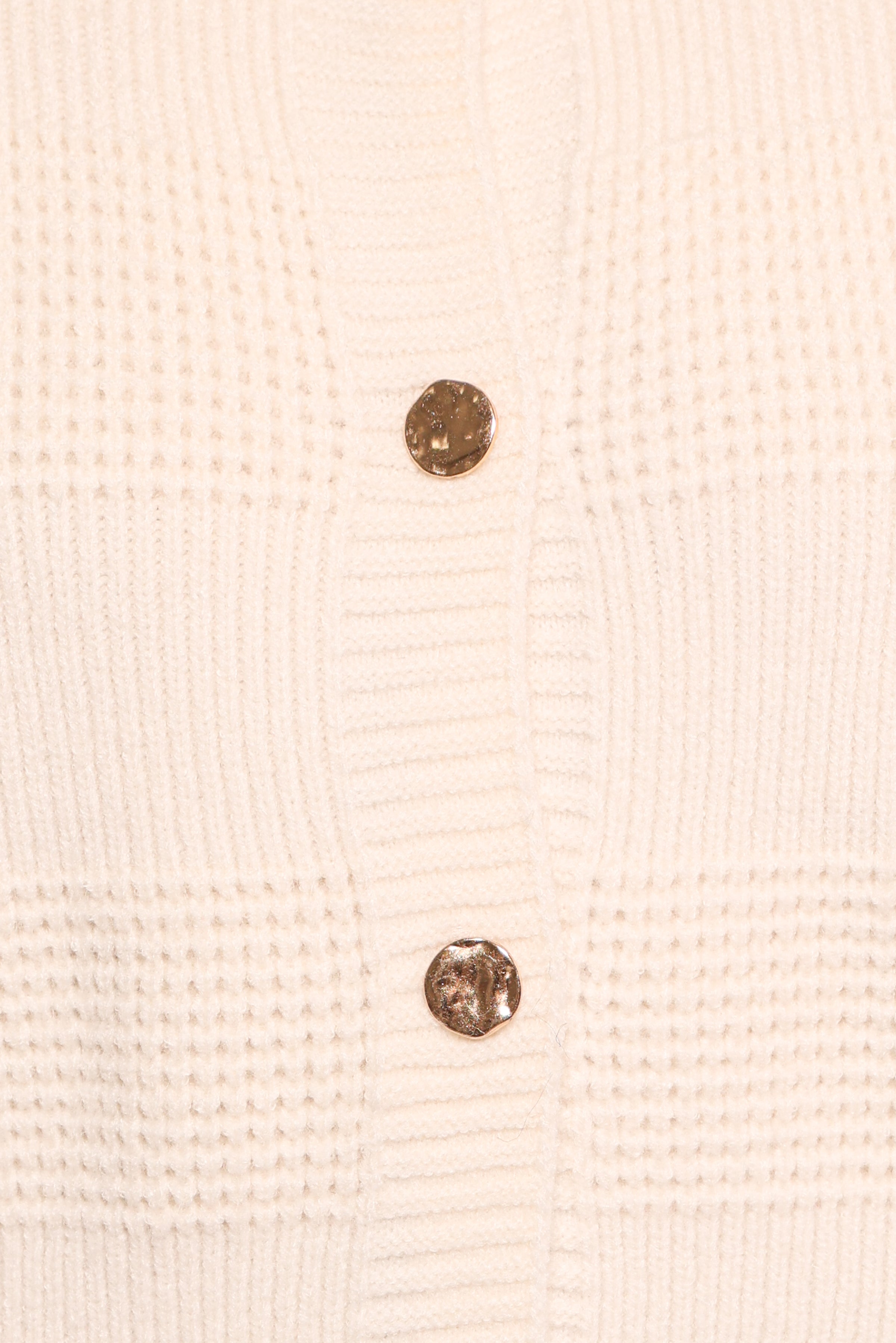 KNITWEAR Verago Textured Stripe Cardigan - Cream