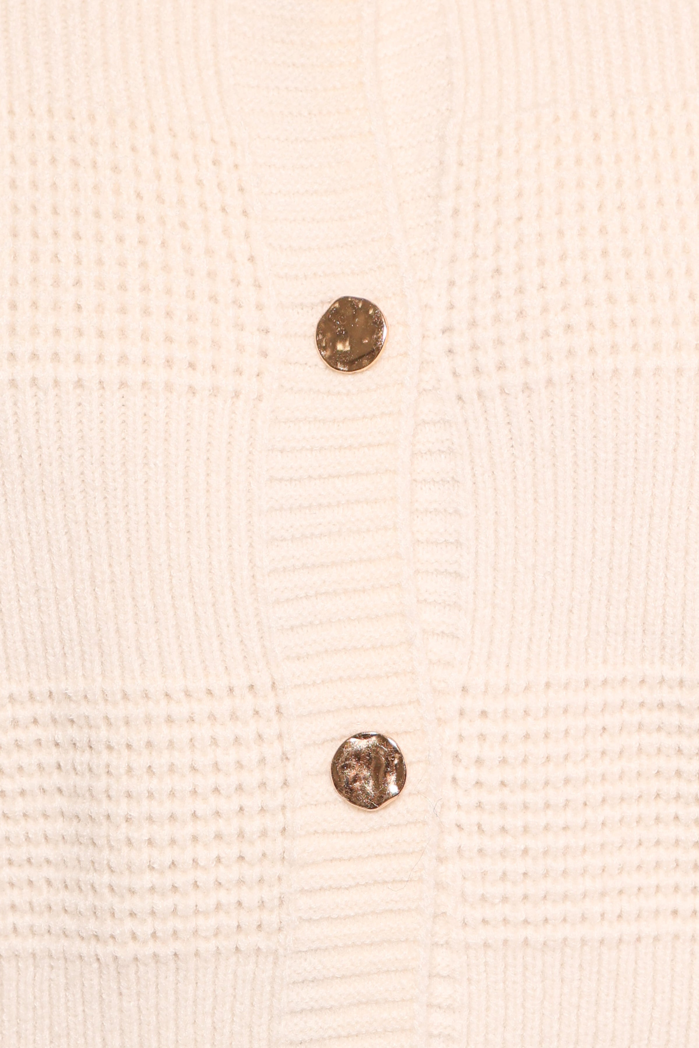 KNITWEAR Verago Textured Stripe Cardigan - Cream