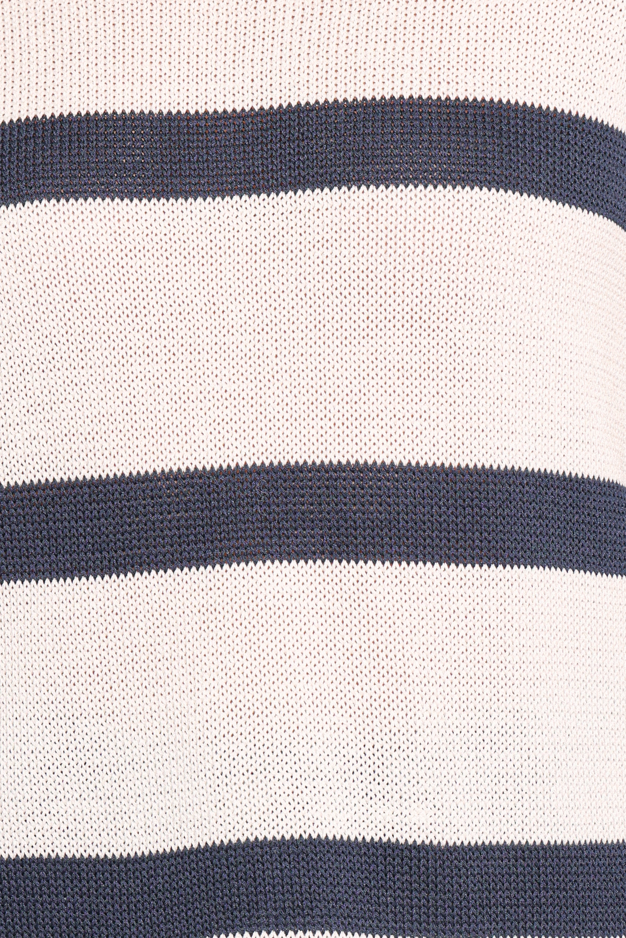 KNITWEAR Wakeley Striped Crewneck Knit Sweater - White Stripe