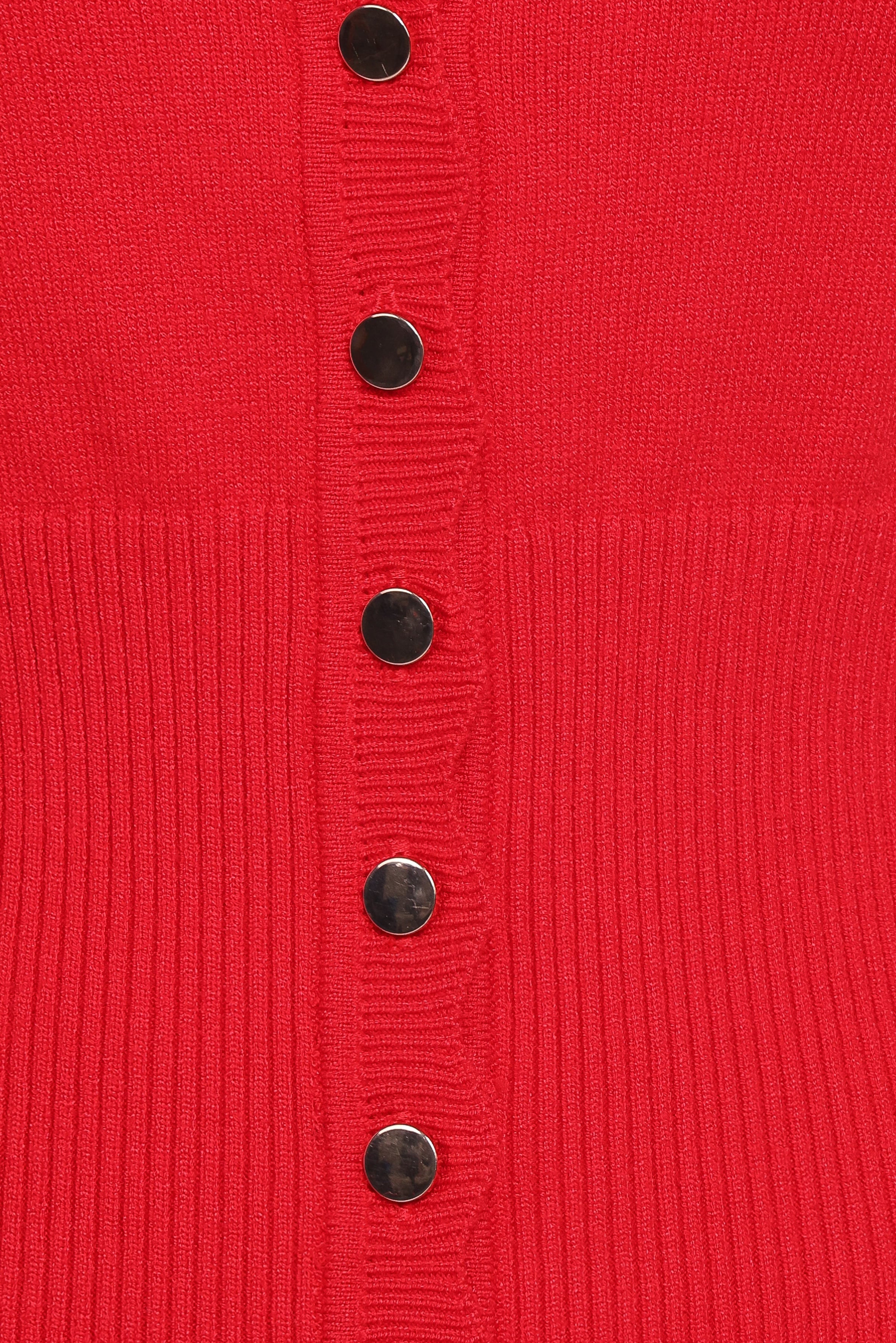 KNITWEAR Walsh Scalloped Cardigan - Red