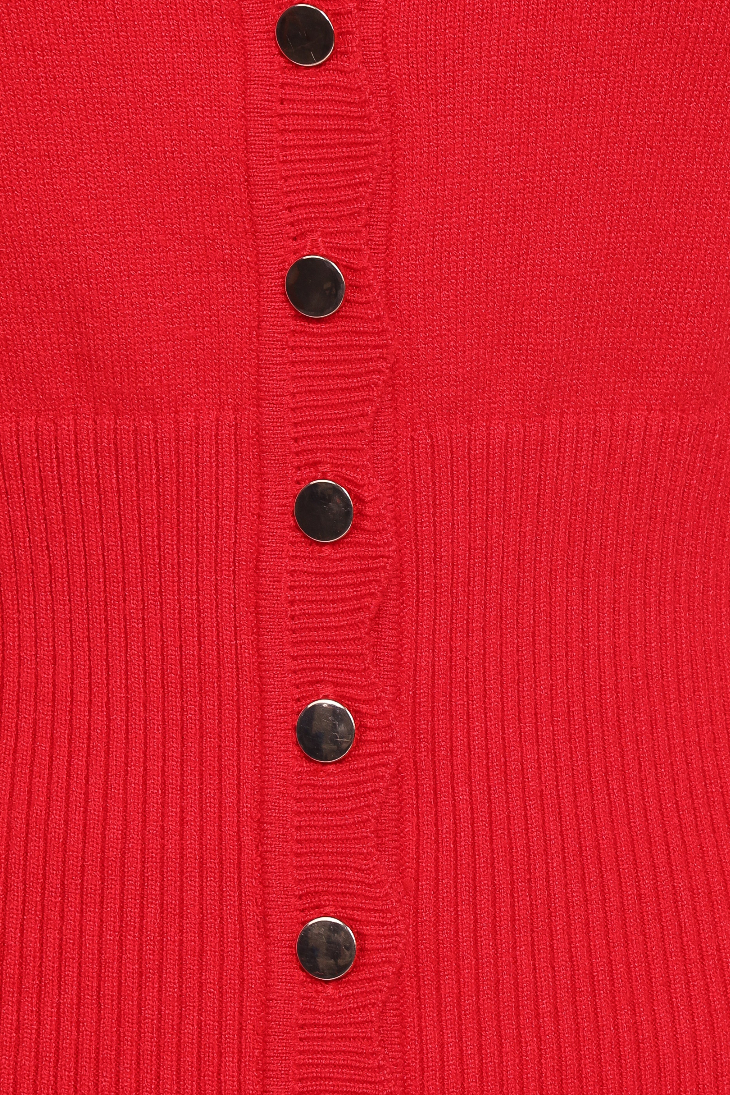 KNITWEAR Walsh Scalloped Cardigan - Red