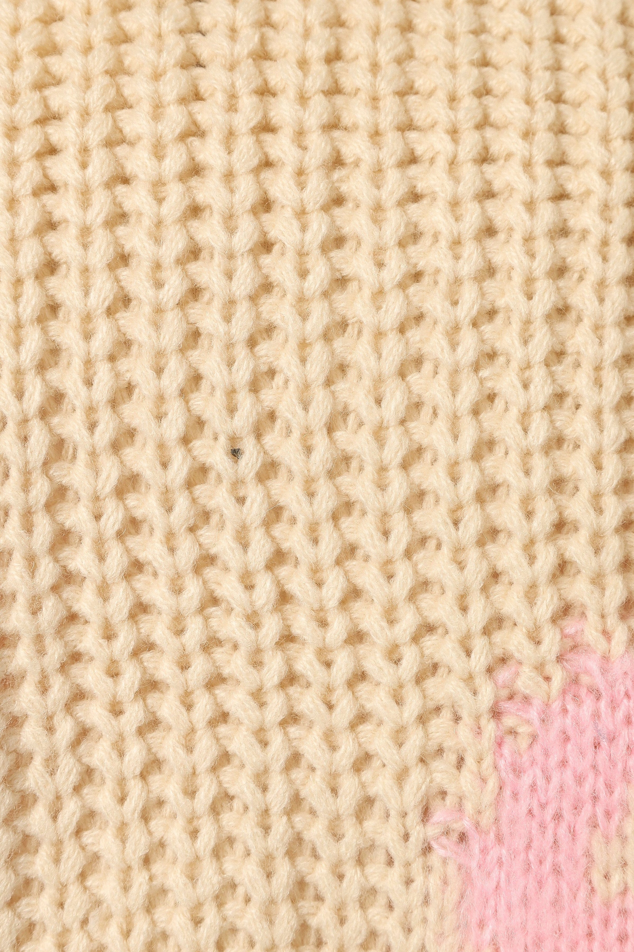 KNITWEAR Wren Large Flower Knit Sweater - Cream