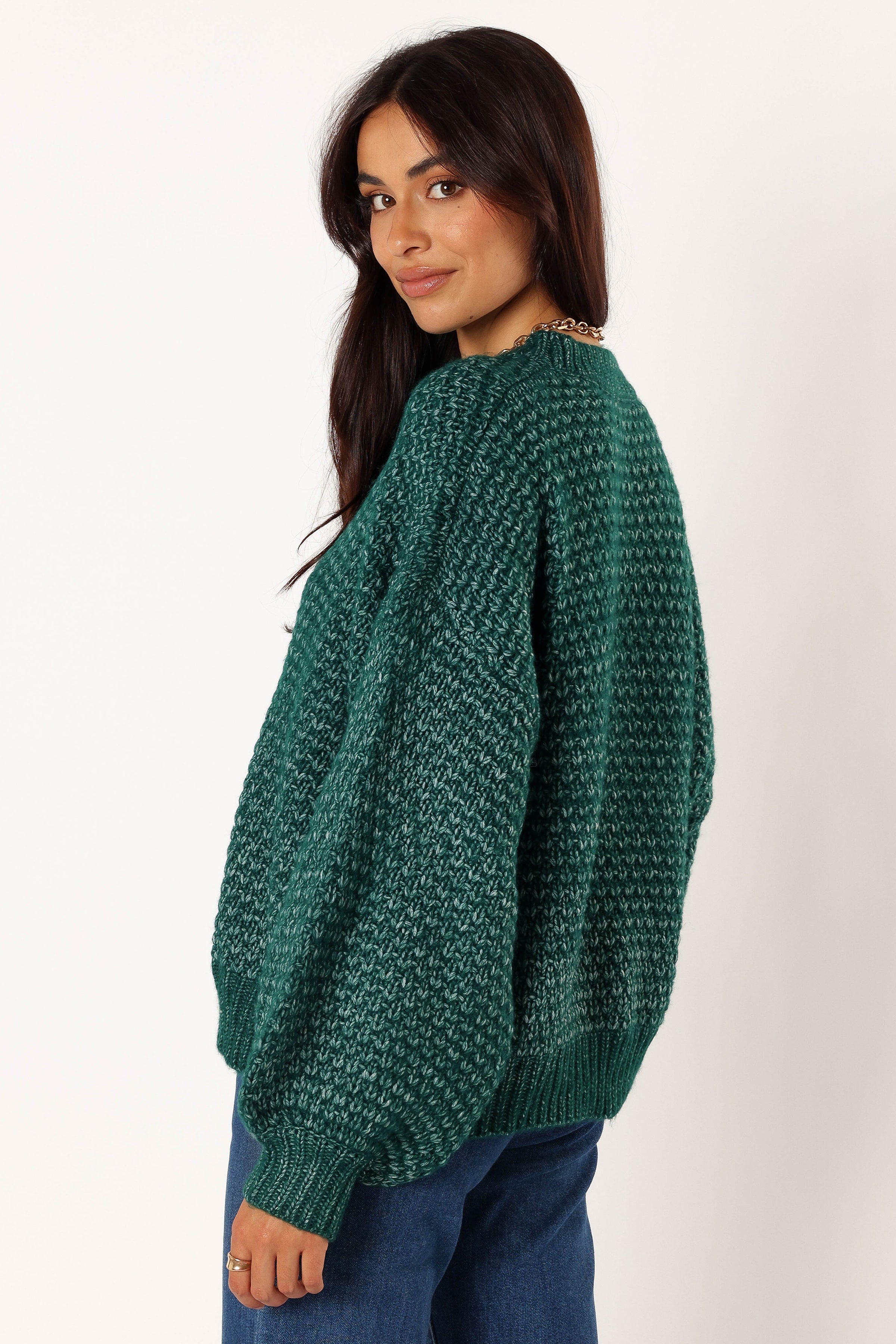 KNITWEAR @Ziggy Knit Sweater - Emerald