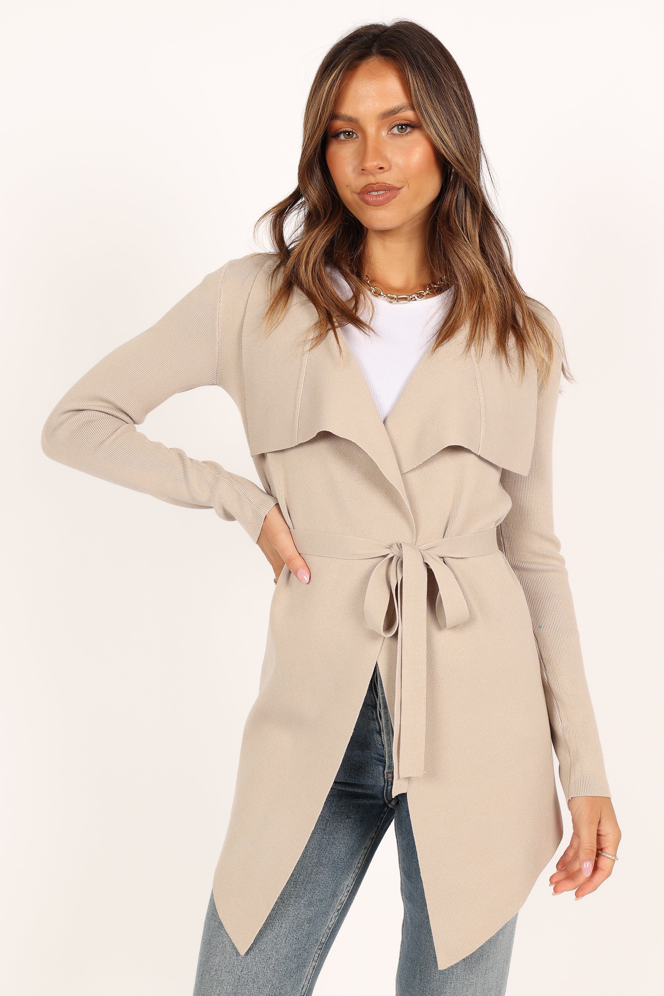 KNITWEAR Zimmer Cardigan - Beige