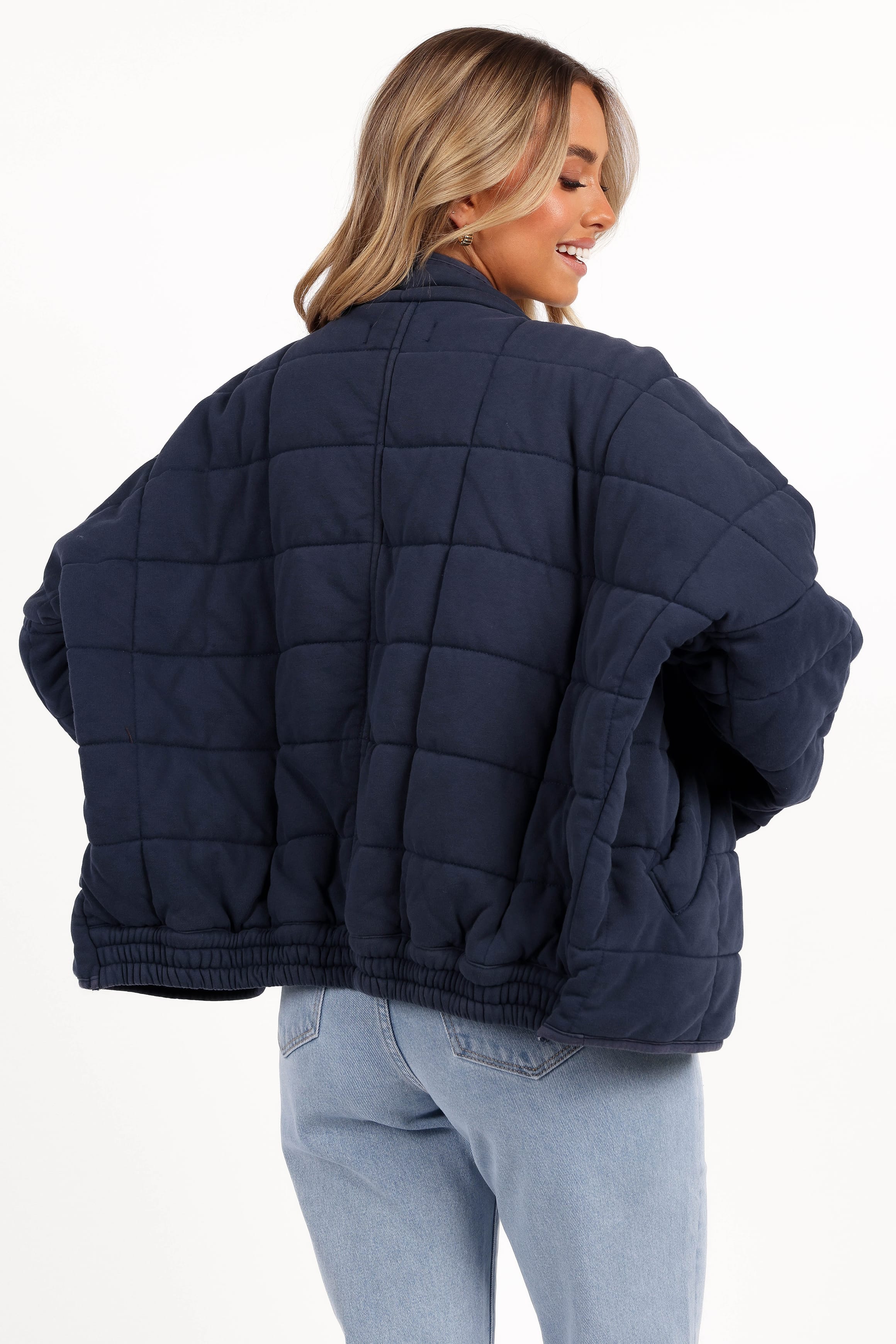 OUTERWEAR Alegra Quilted Jacket - Navy