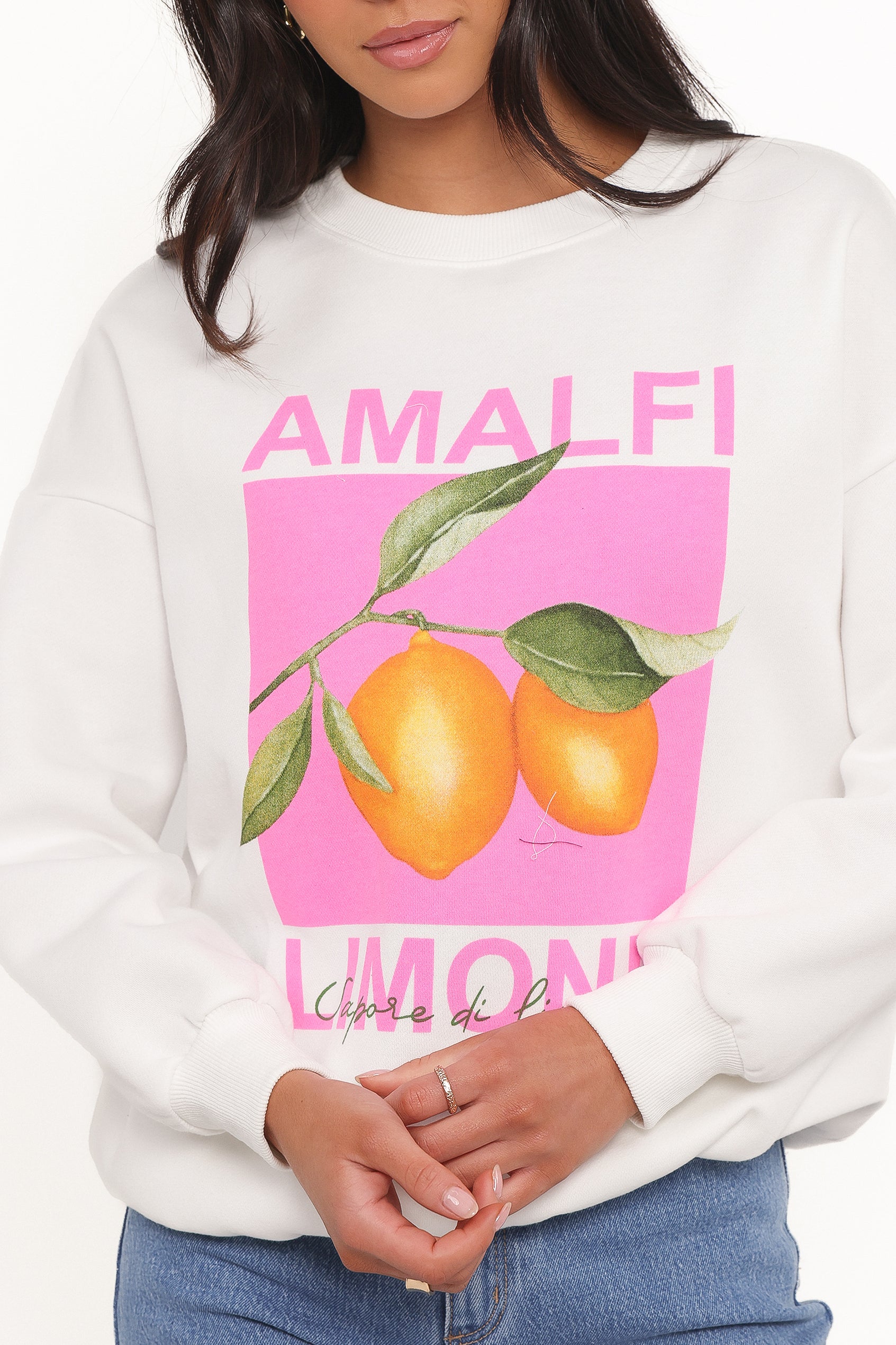OUTERWEAR Amalfi Graphic Sweatshirt - White